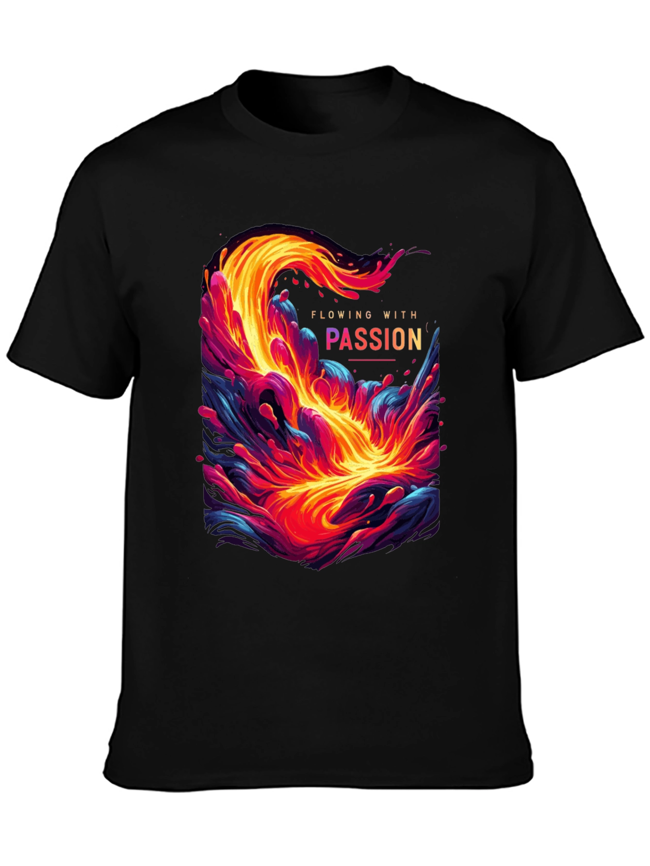 Flowing with Passion Graphic T-Shirt