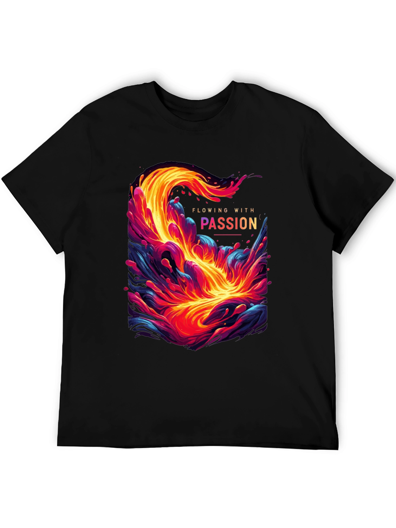 Flowing with Passion Graphic T-Shirt