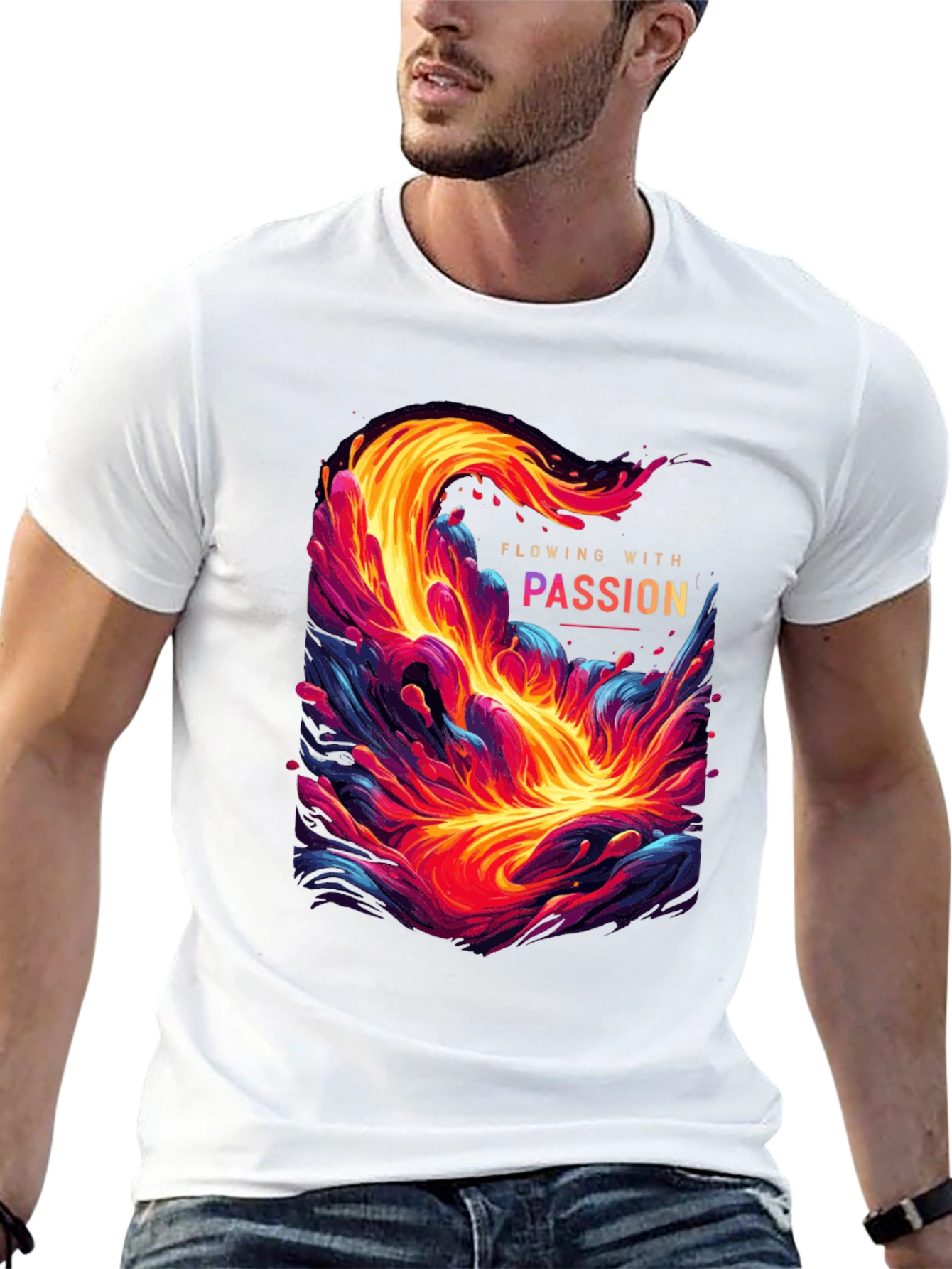 Flowing with Passion Graphic T-Shirt