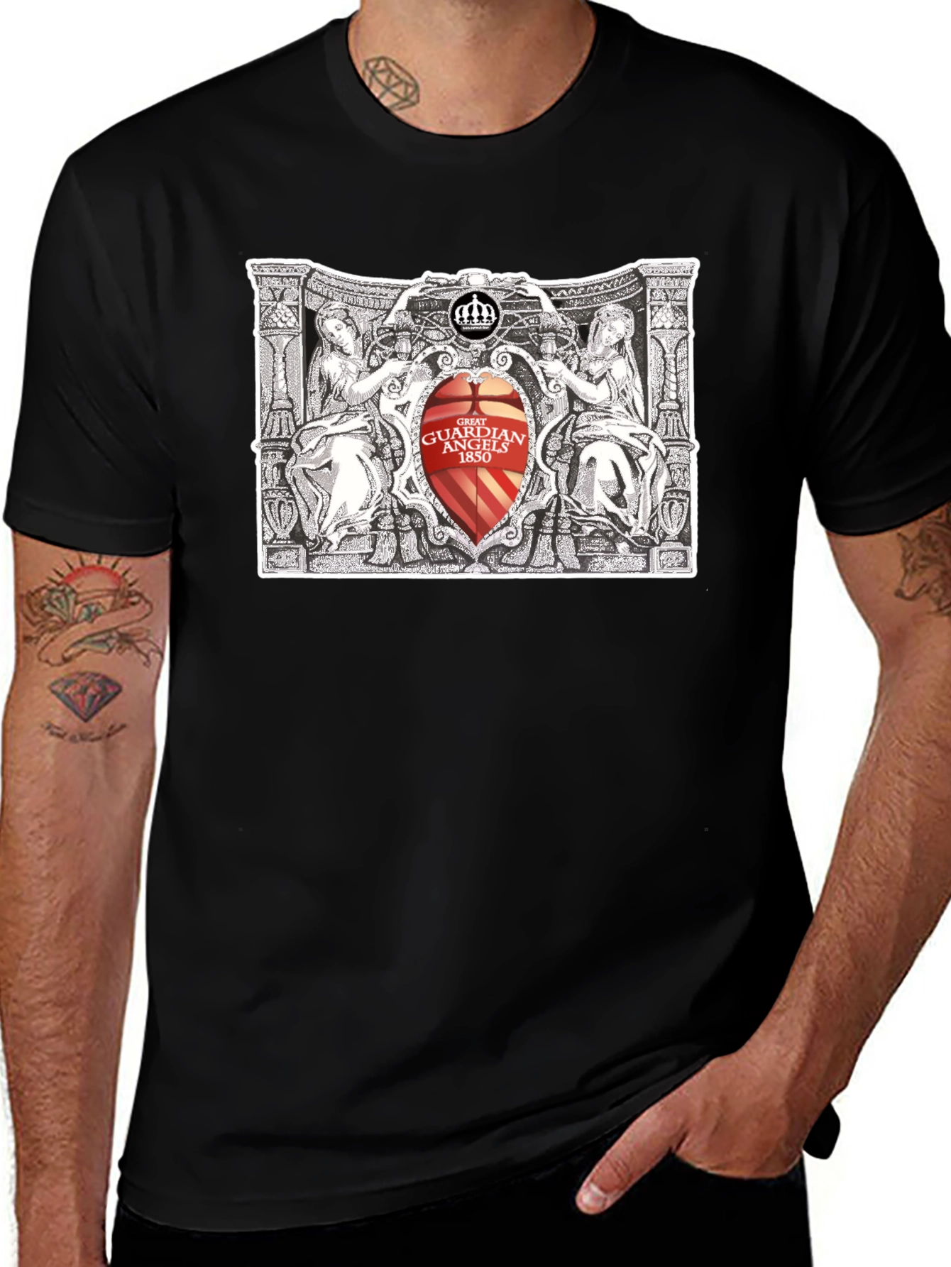 Guardian Angels T-Shirt - Black Tee