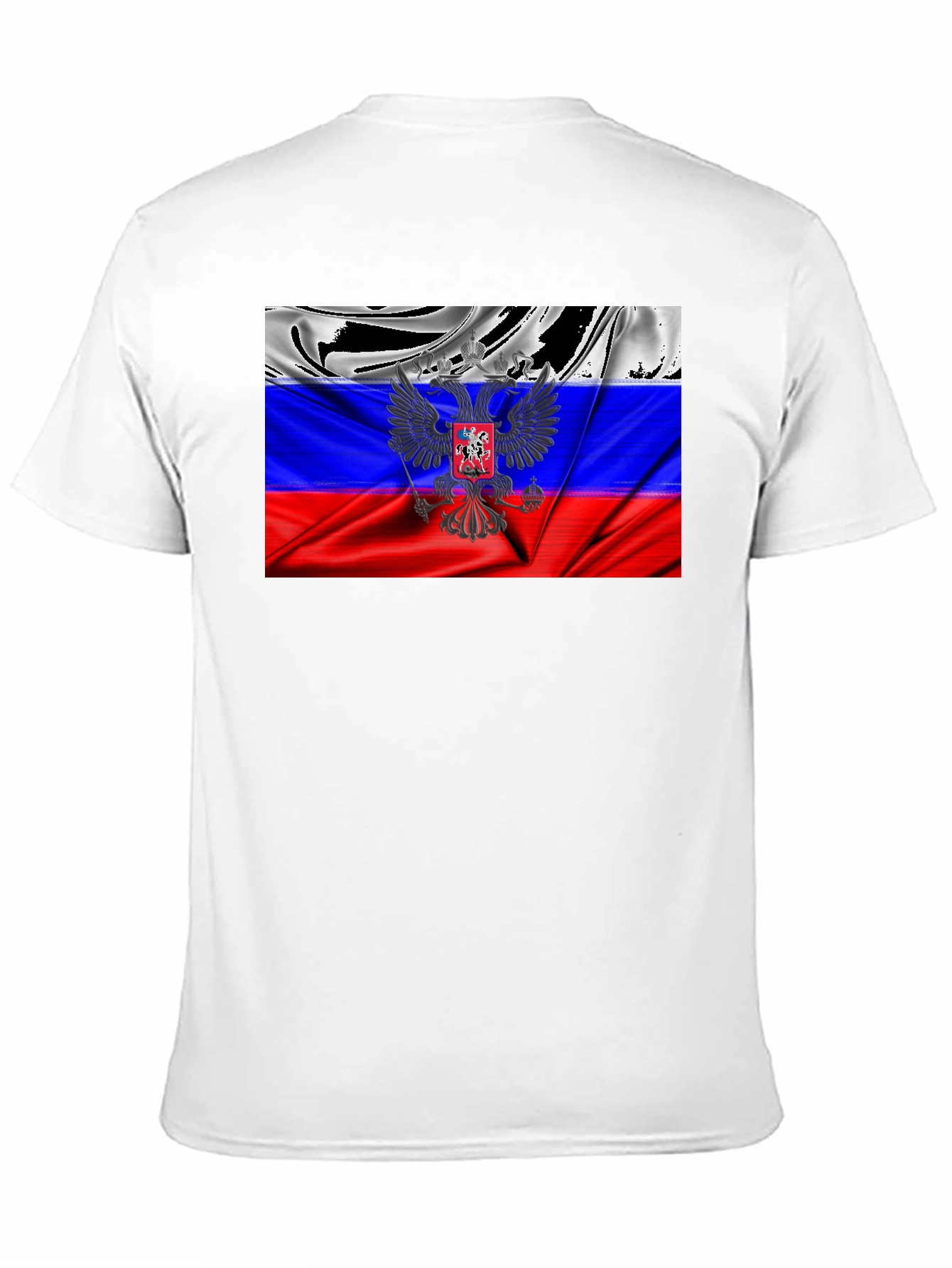 Russian Flag T-Shirt - Patriotic Eagle Design