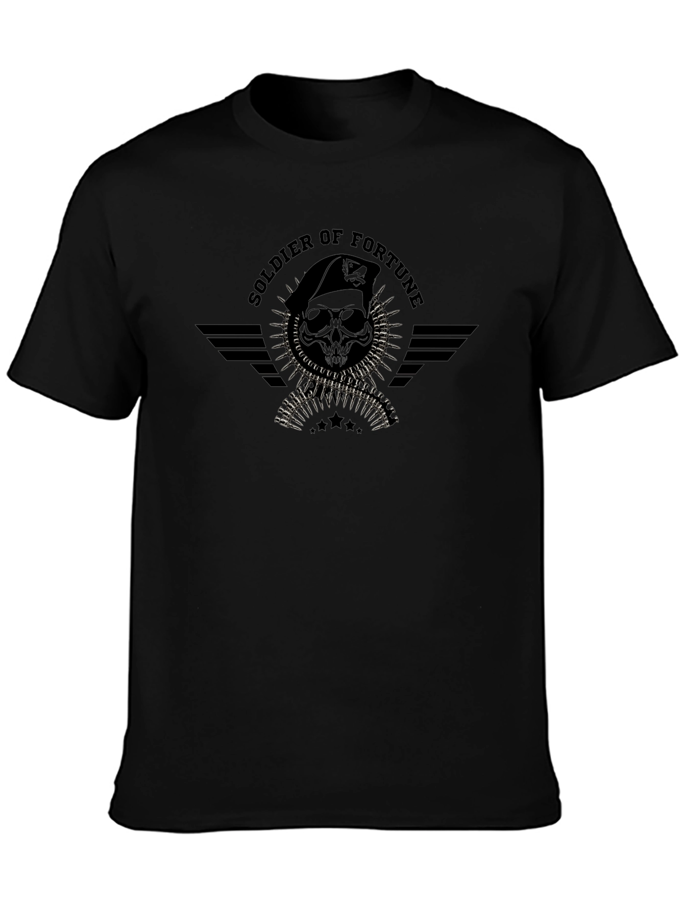 Soldier of Fortune Black T-Shirt
