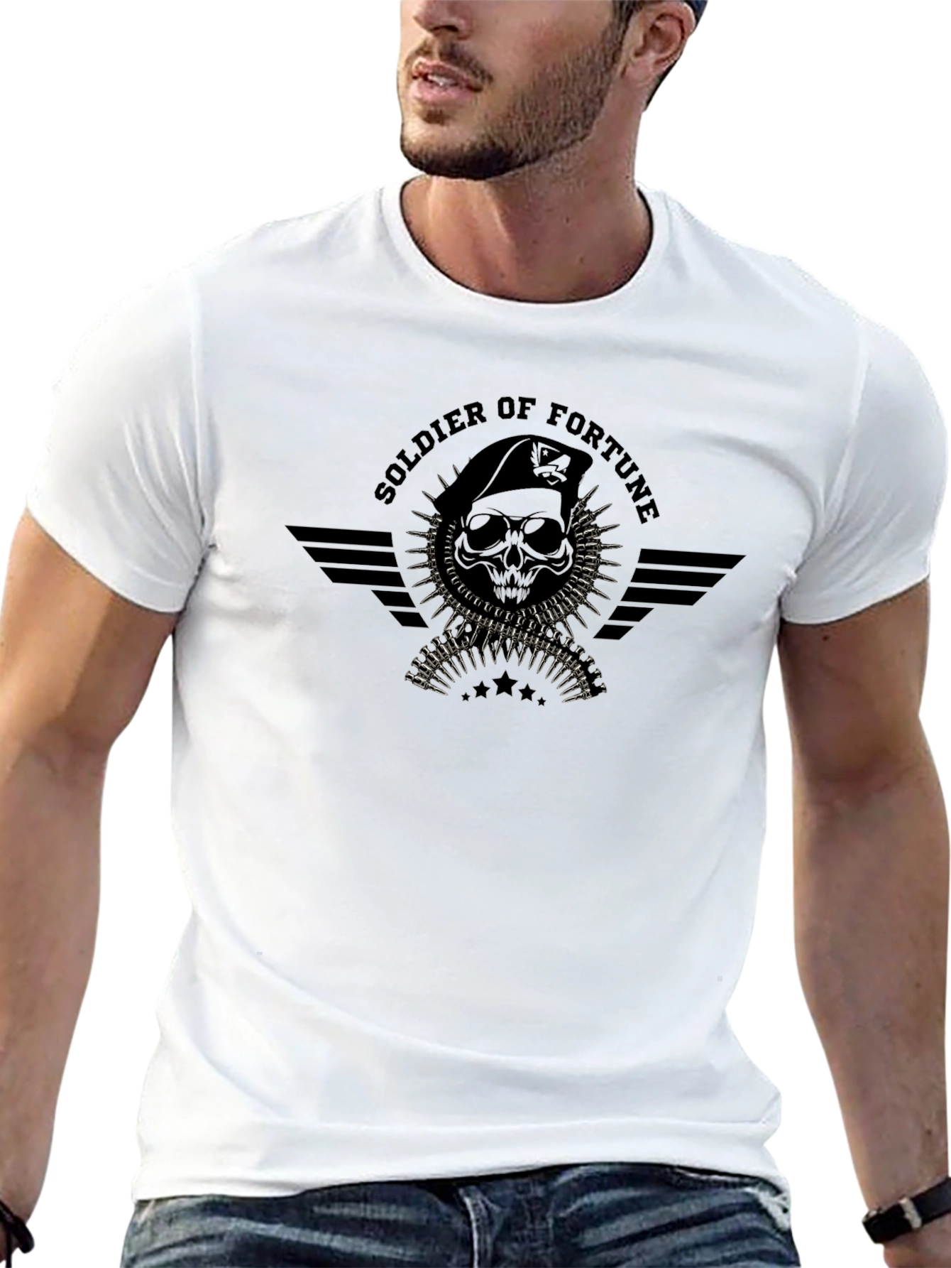 Soldier of Fortune Black T-Shirt
