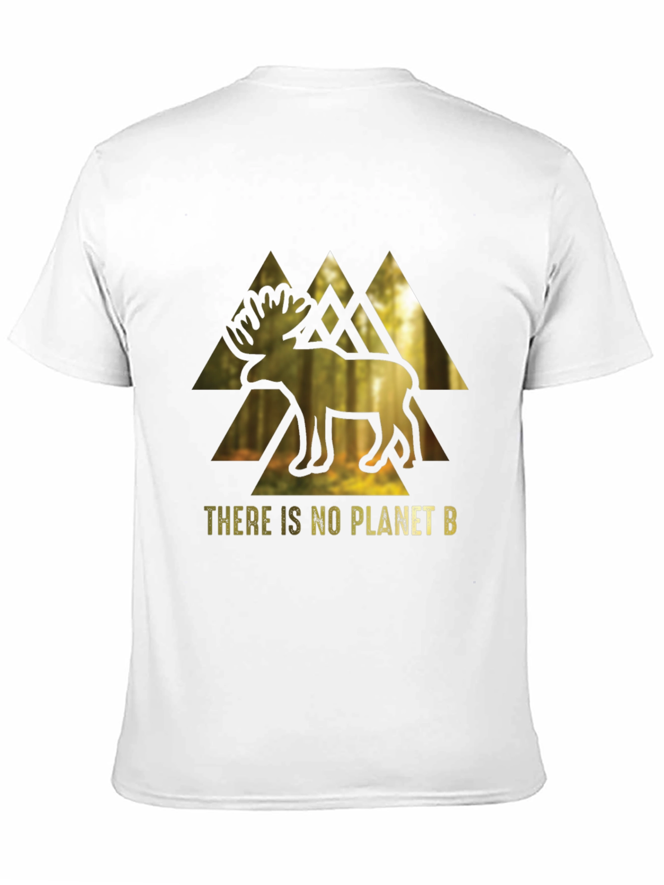 Eco-Conscious Moose Graphic T-Shirt