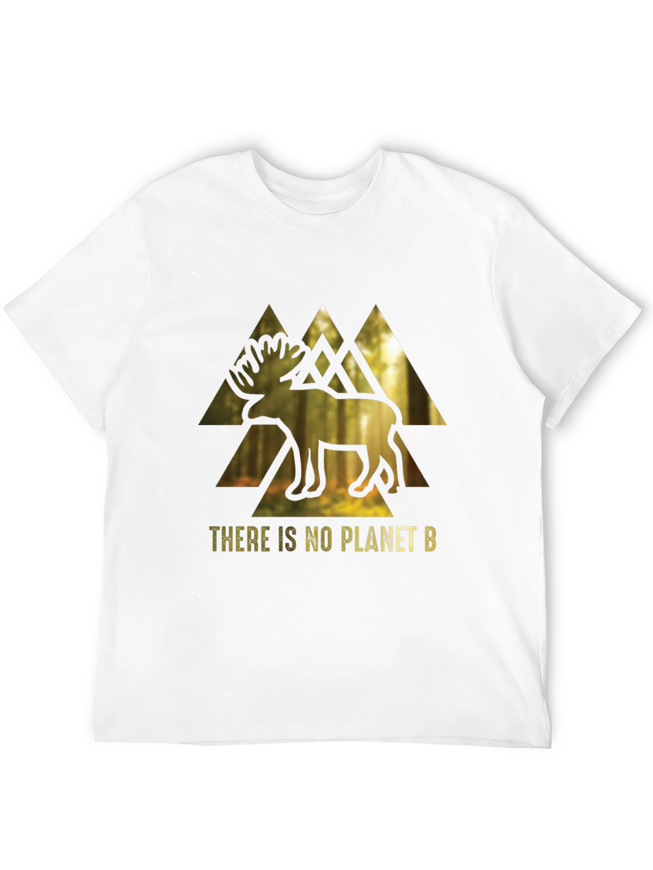 Eco-Conscious Moose Graphic T-Shirt