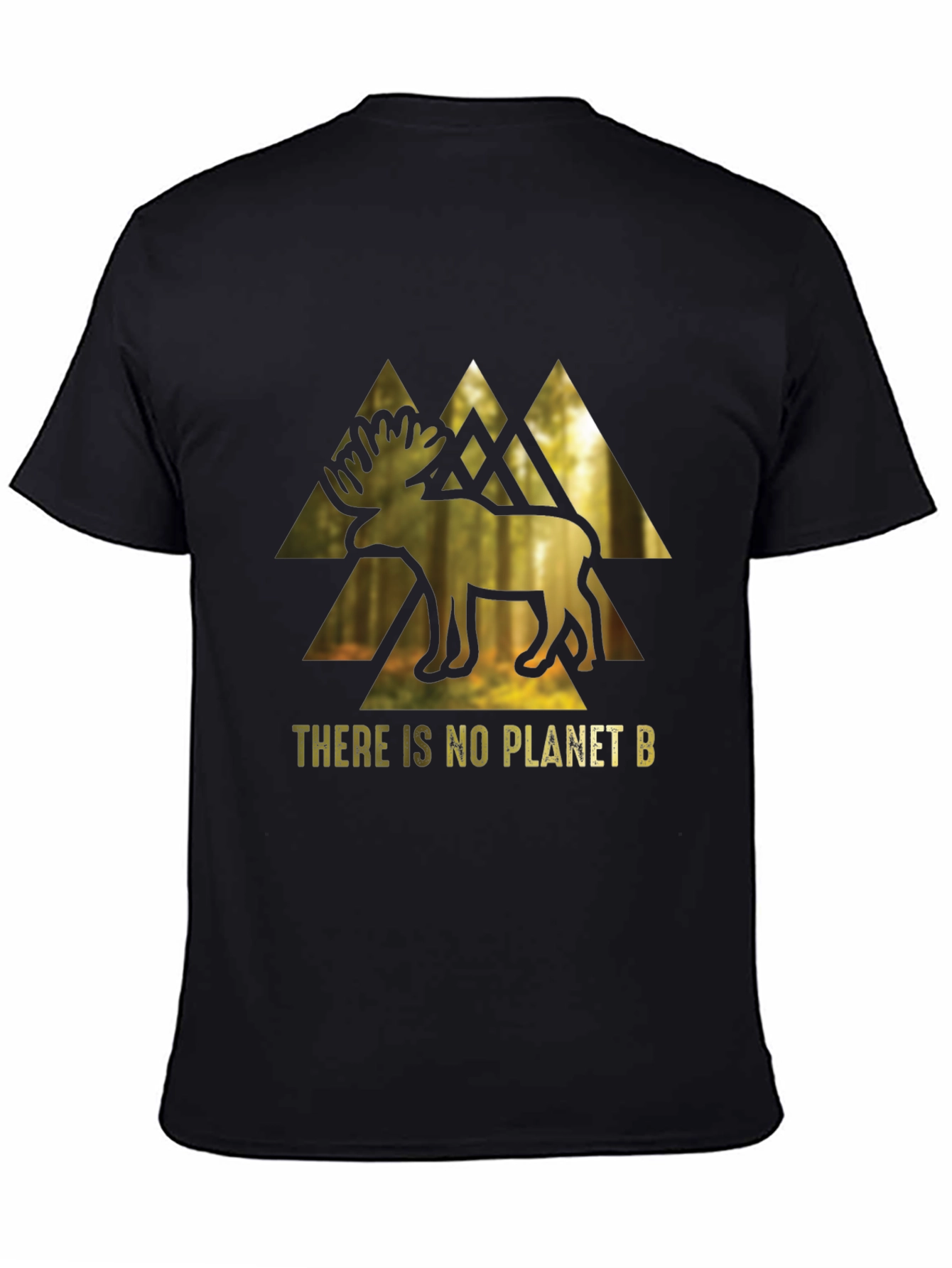 Eco-Conscious Moose Graphic T-Shirt