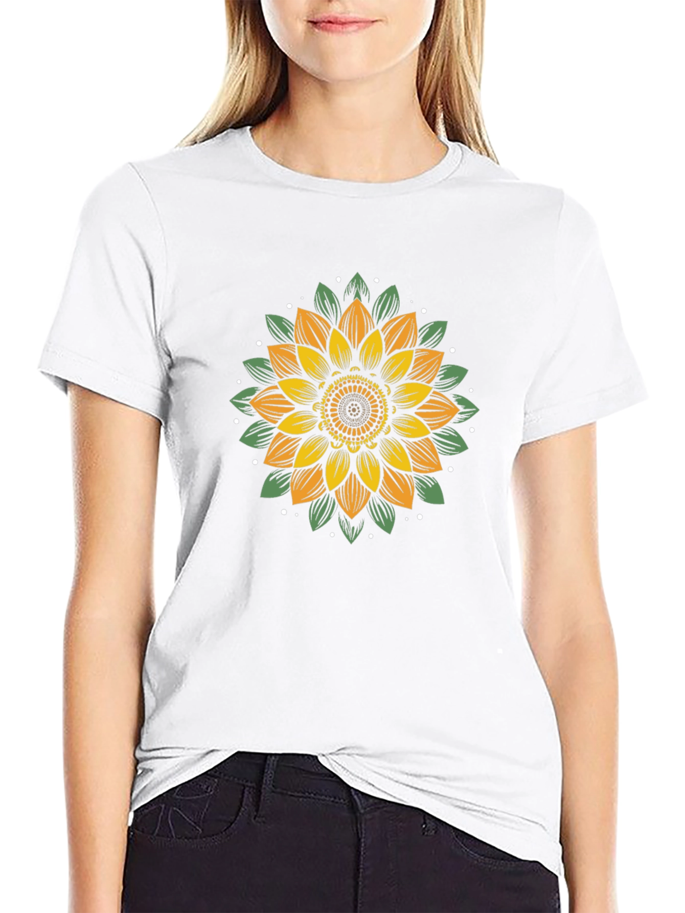 Sunflower Graphic Tee - Black