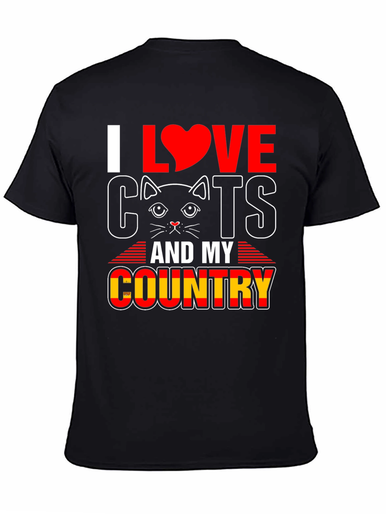 I Love Cats and My Country T-Shirt