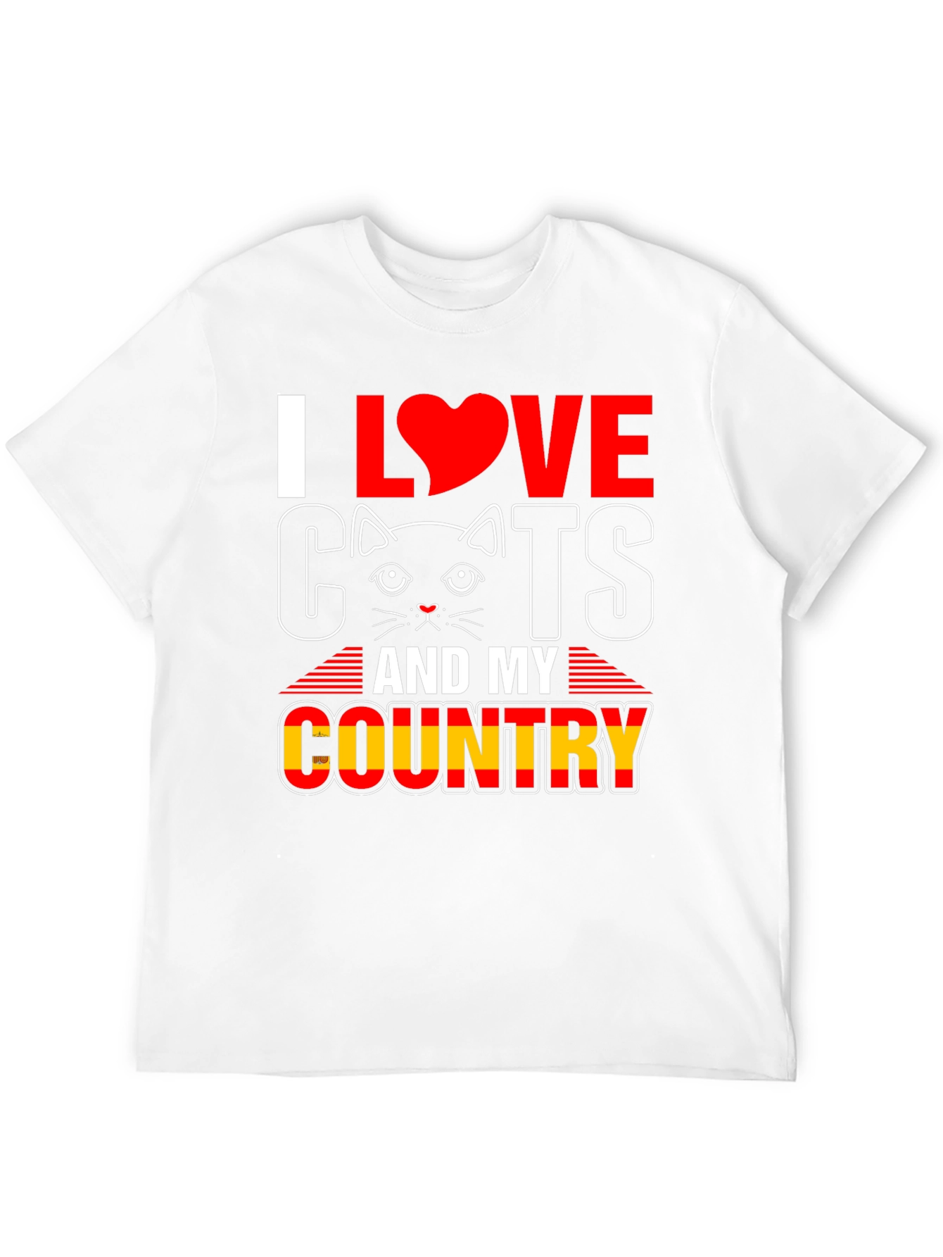 I Love Cats and My Country T-Shirt