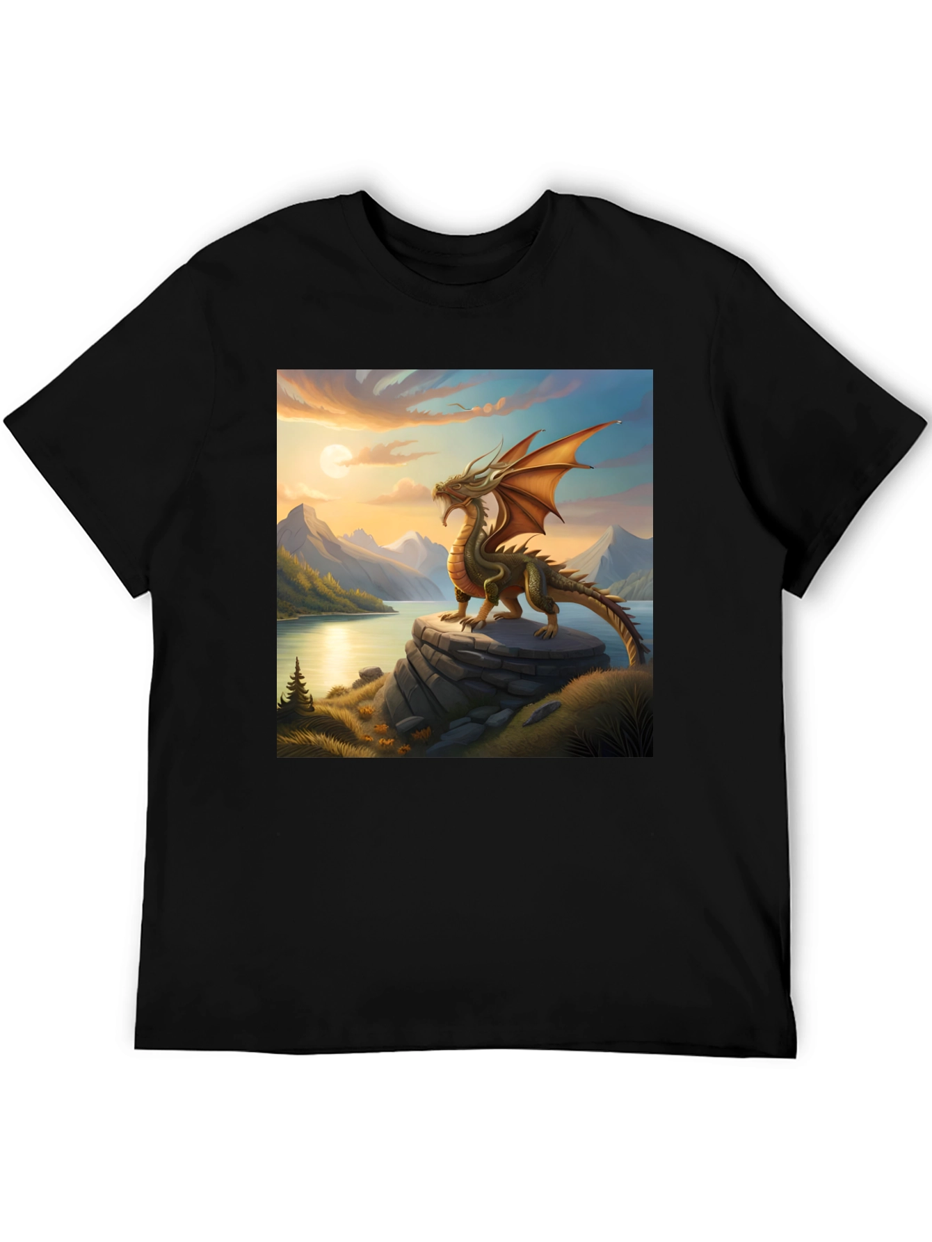 Dragon Landscape Graphic Tee
