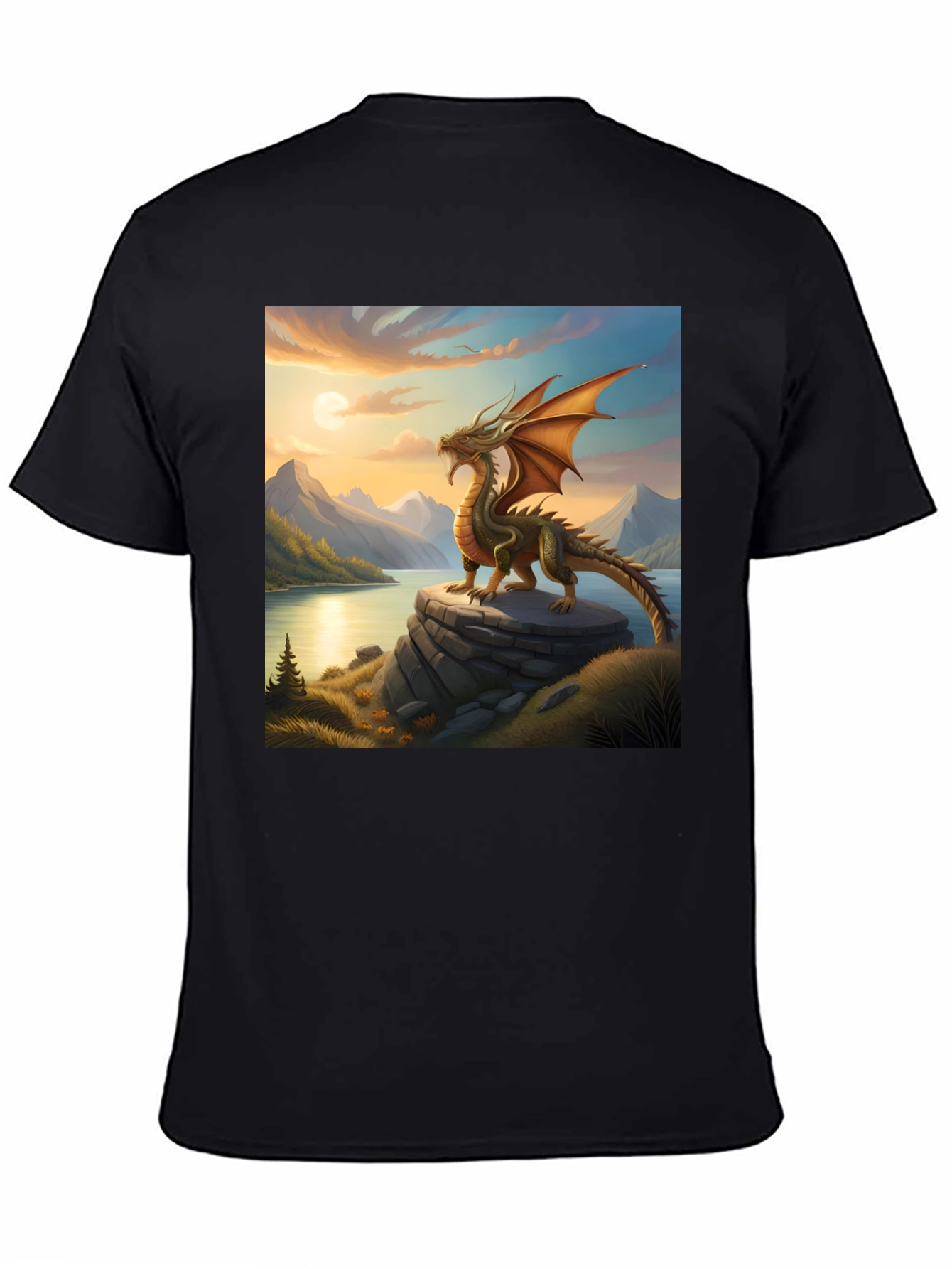 Dragon Landscape Graphic Tee