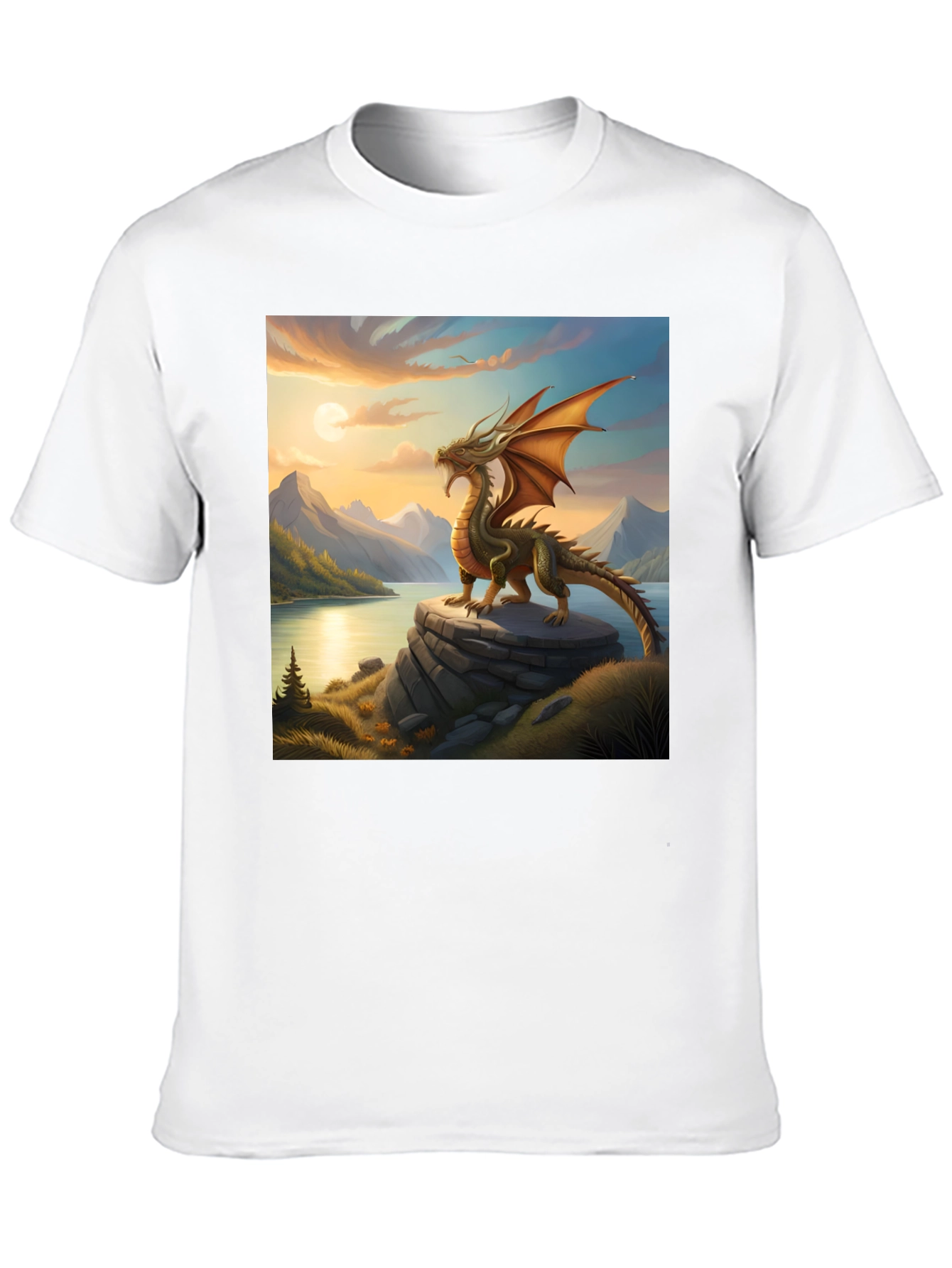 Dragon Landscape Graphic Tee