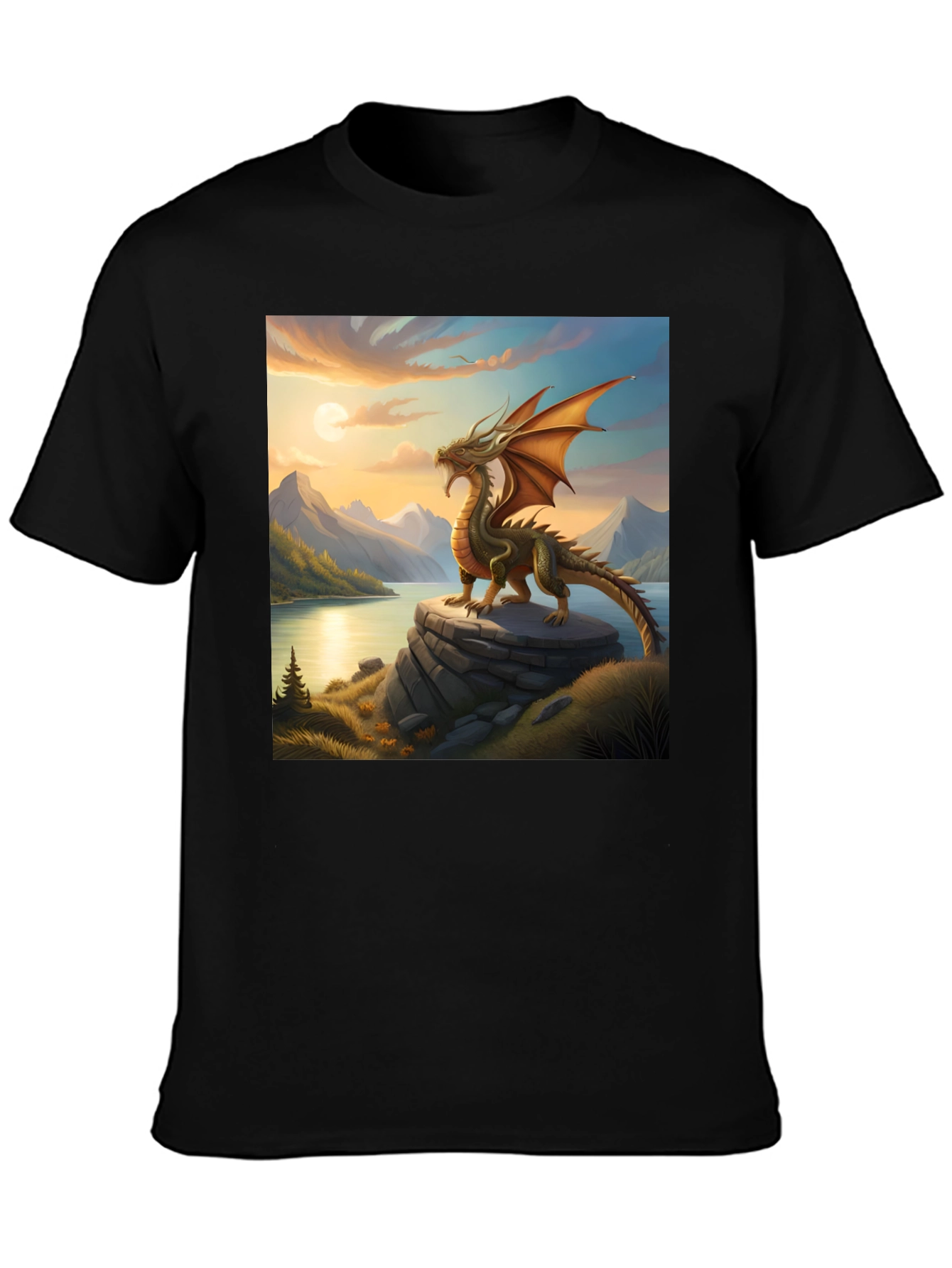 Dragon Landscape Graphic Tee
