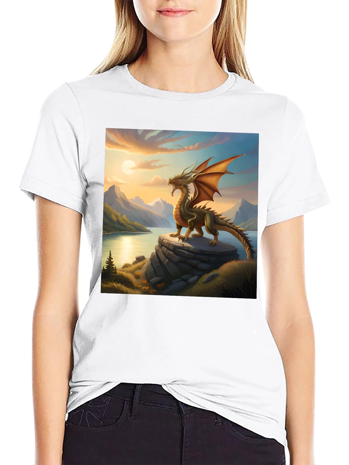 Dragon Landscape Graphic Tee