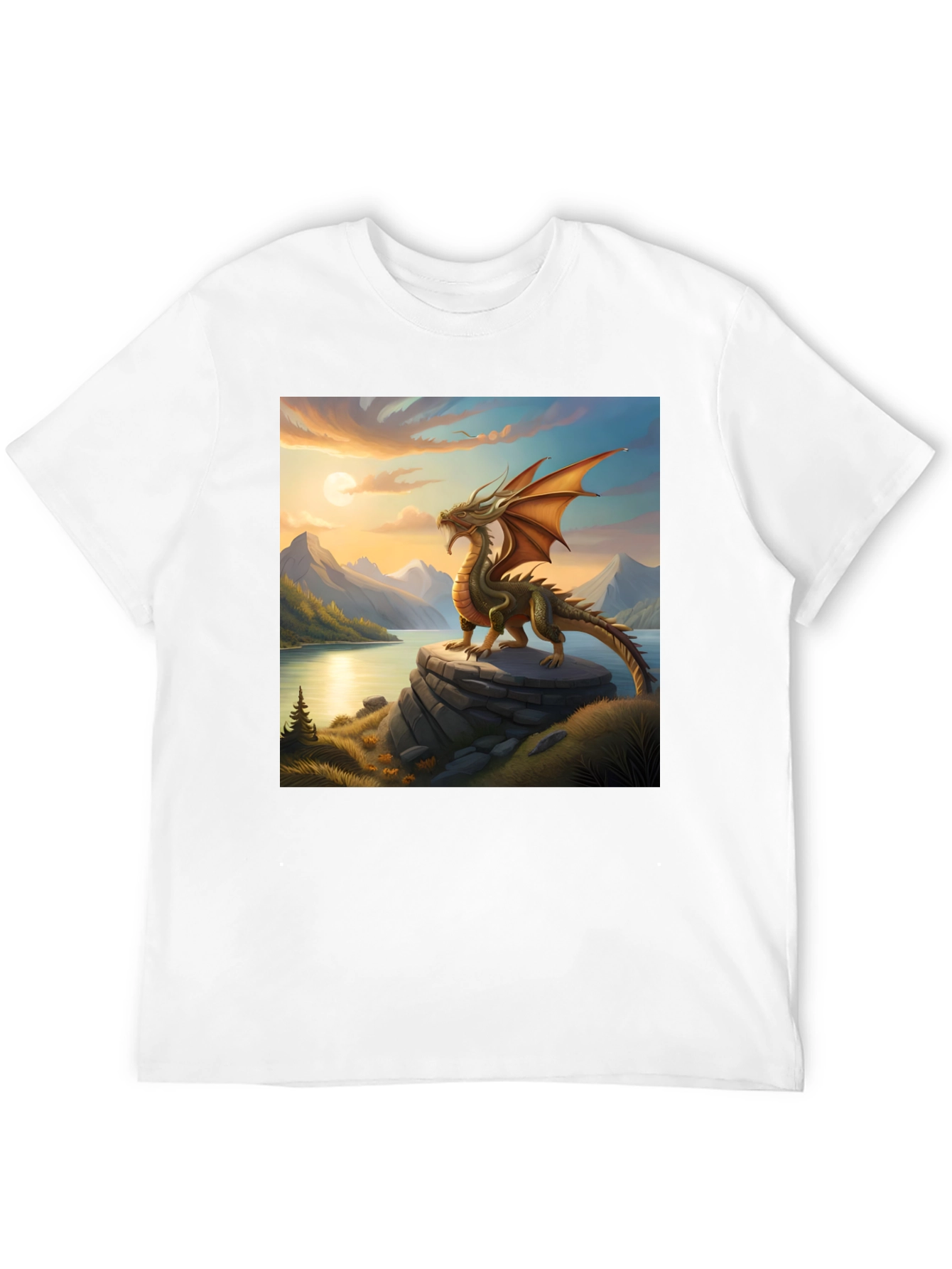 Dragon Landscape Graphic Tee
