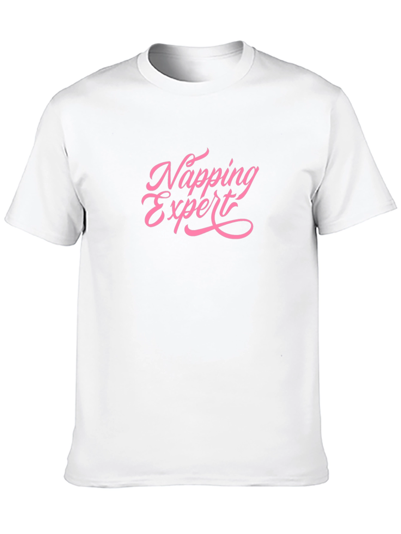 Napping Expert Black Cotton Tee - Relaxed Comfort