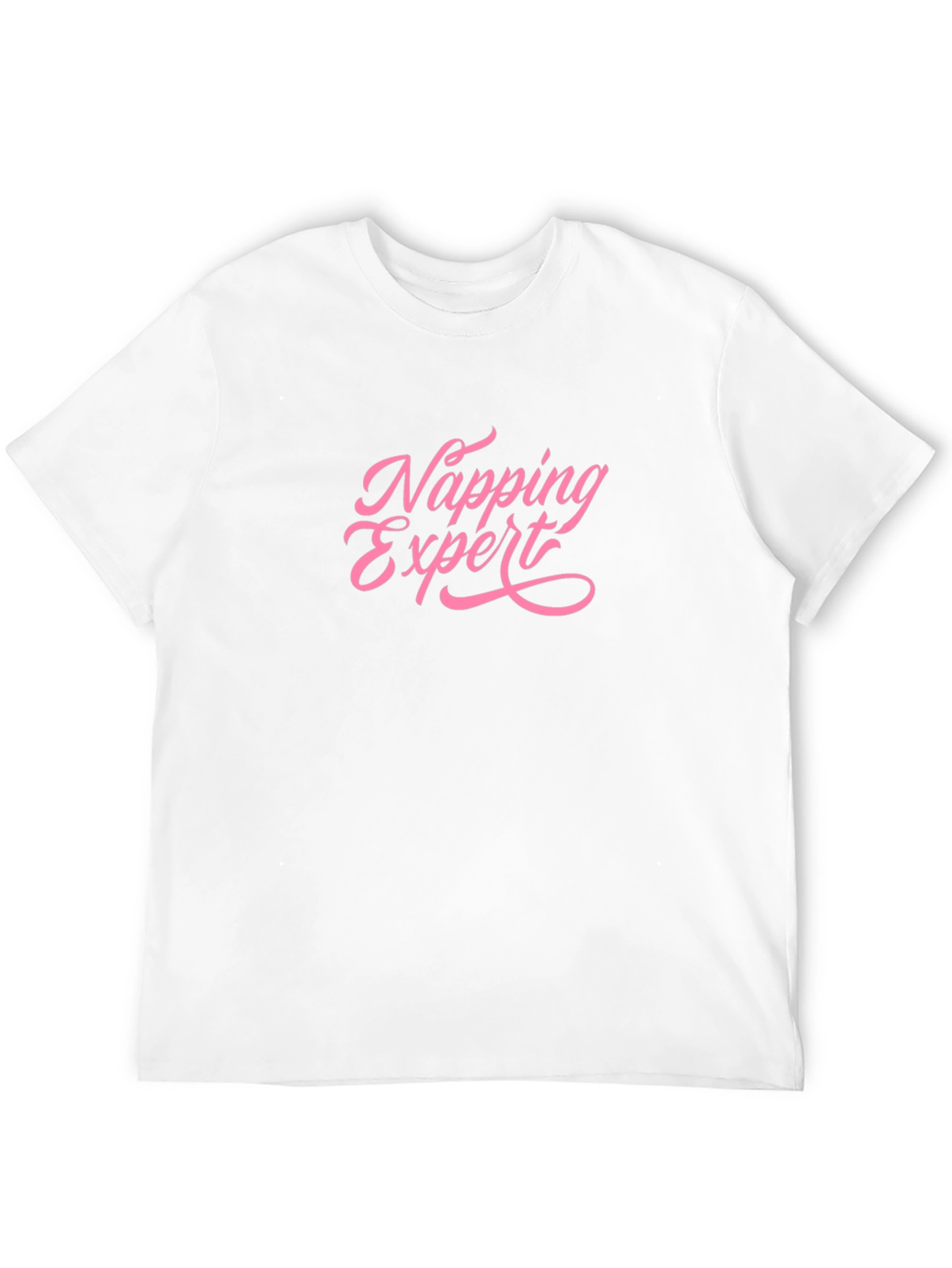 Napping Expert Black Cotton Tee - Relaxed Comfort