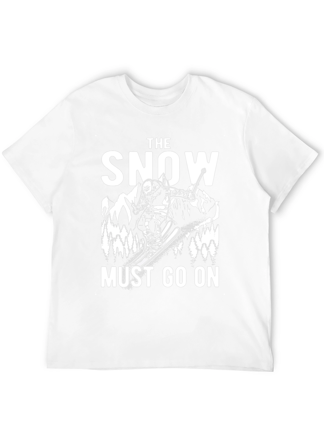 Snow Must Go On Black Graphic T-Shirt