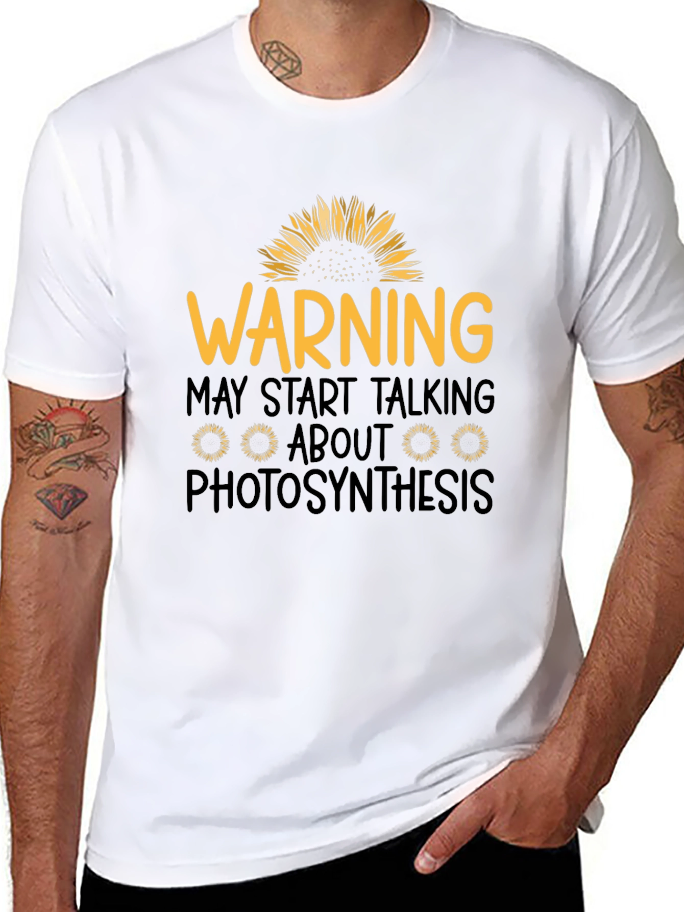 Warning Photosynthesis Graphic T-Shirt