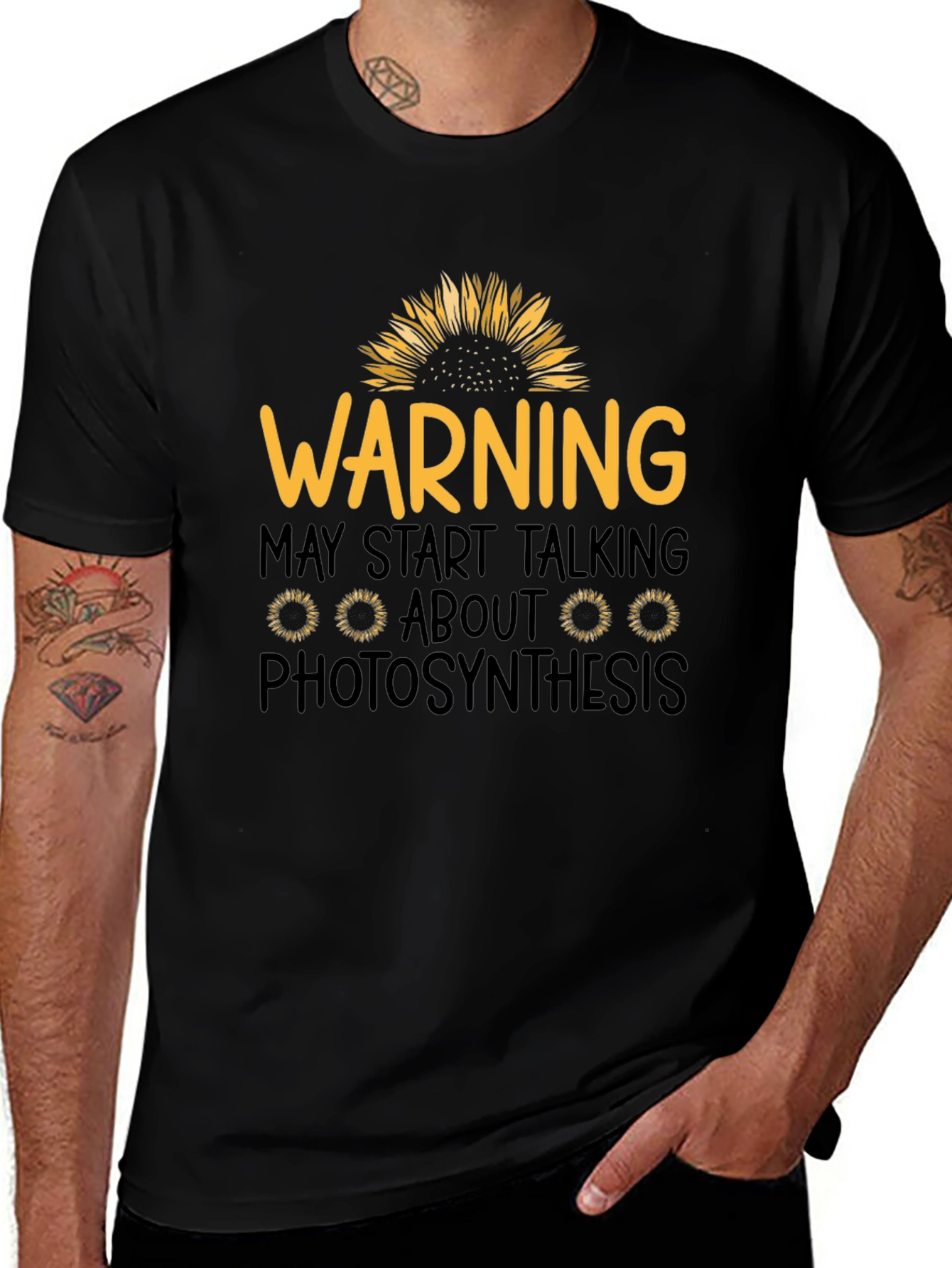 Warning Photosynthesis Graphic T-Shirt