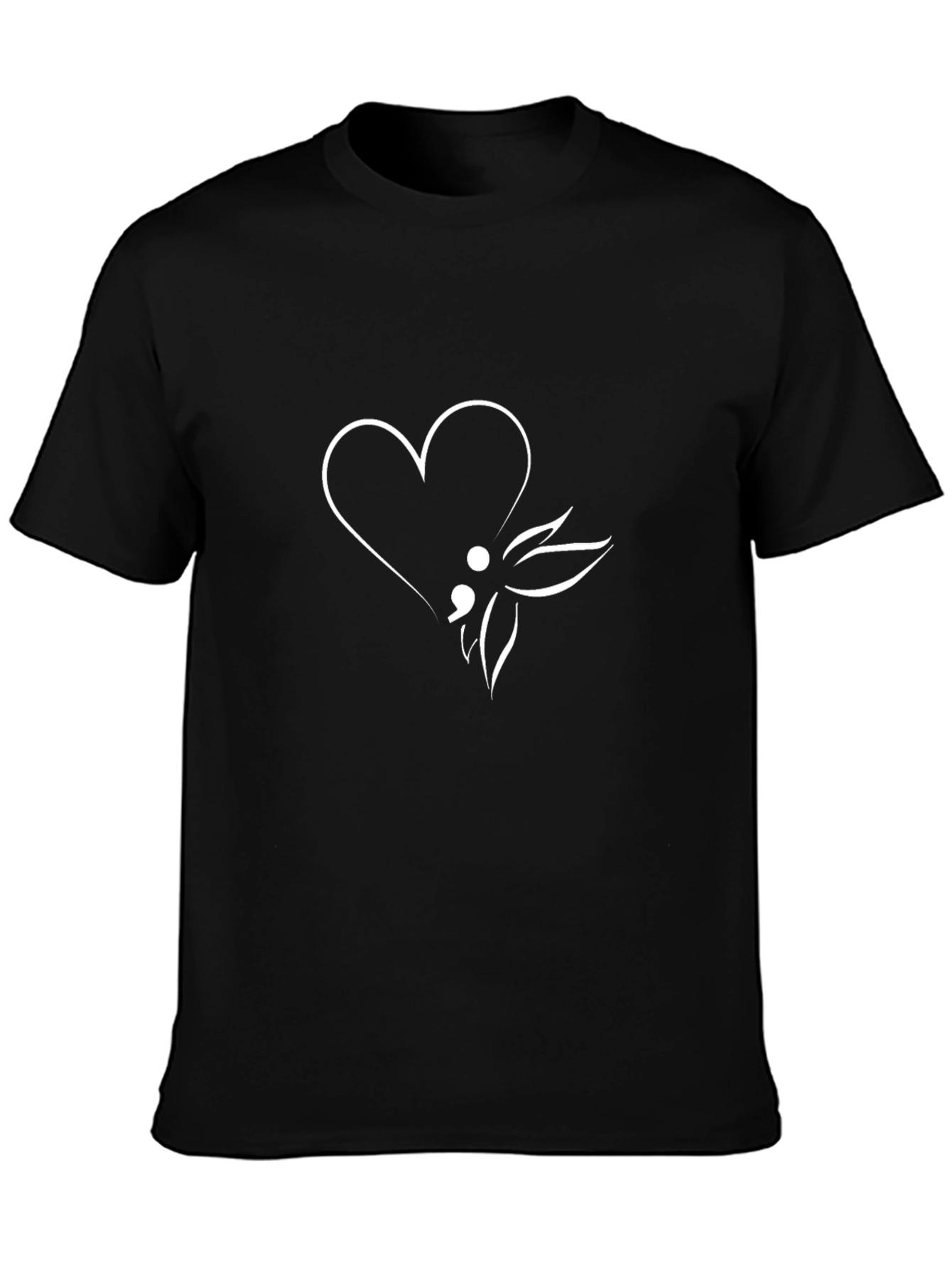 Semicolon Heart Graphic Tee - Hope & Support