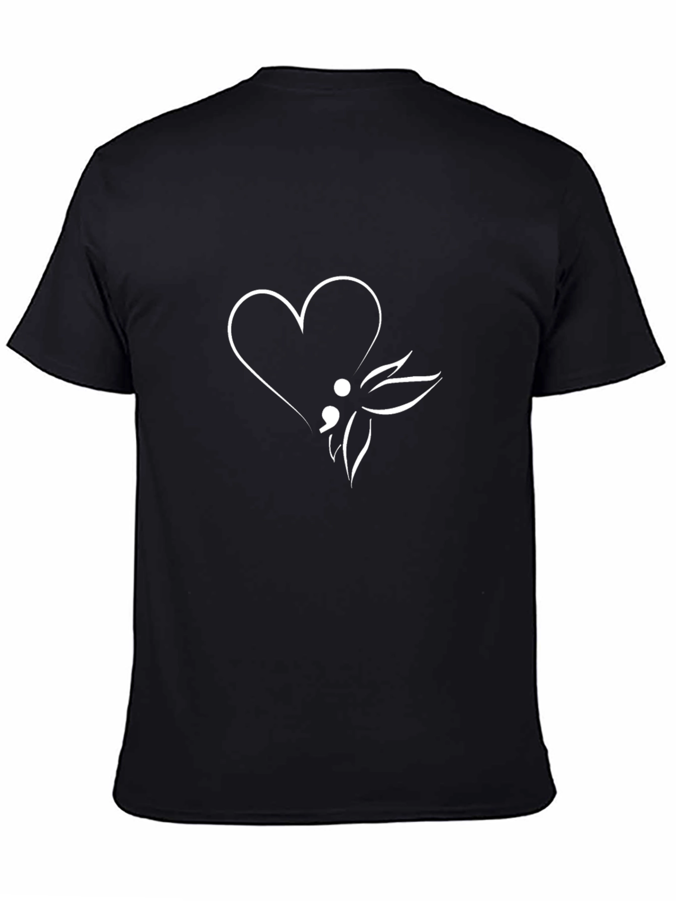 Semicolon Heart Graphic Tee - Hope & Support