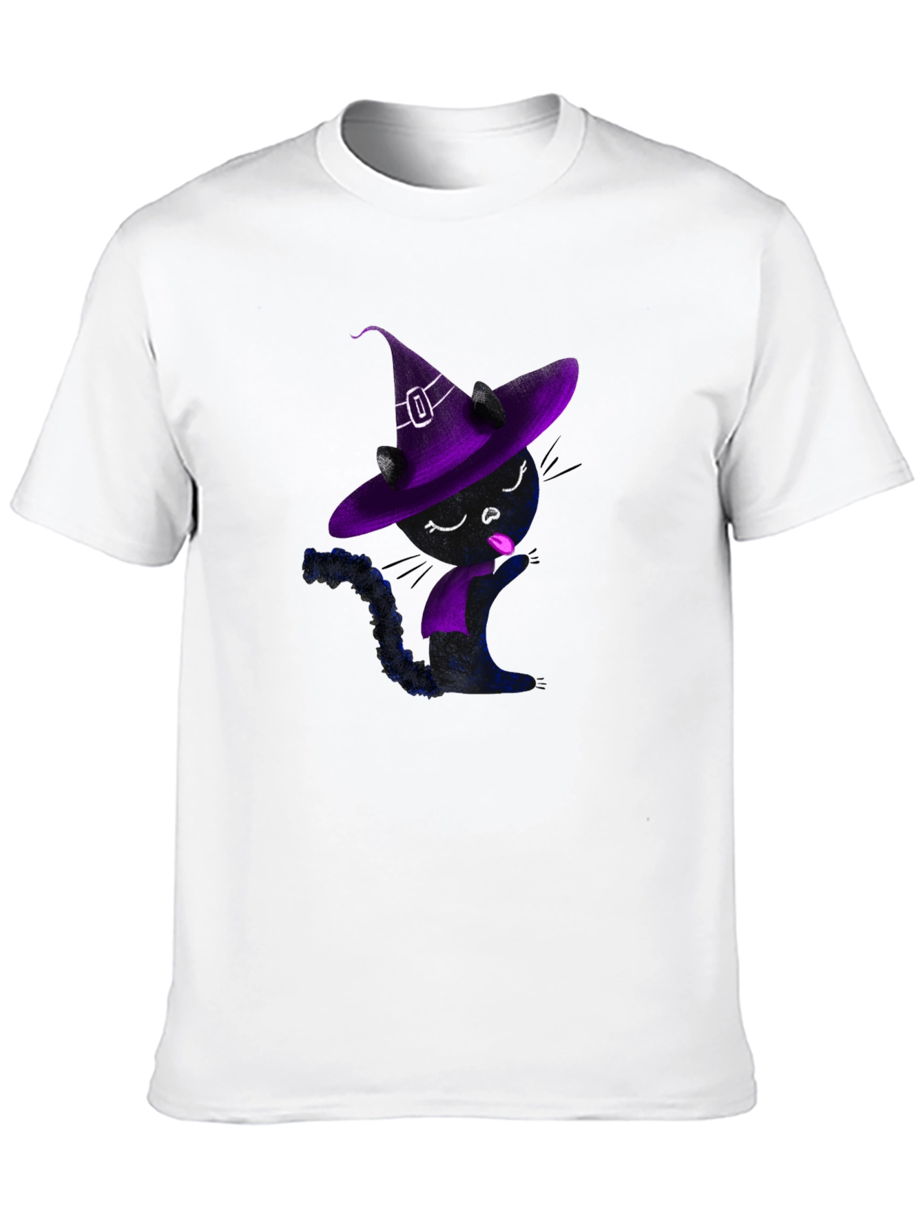 Witch Cat T-Shirt - Halloween Spooky Vibes