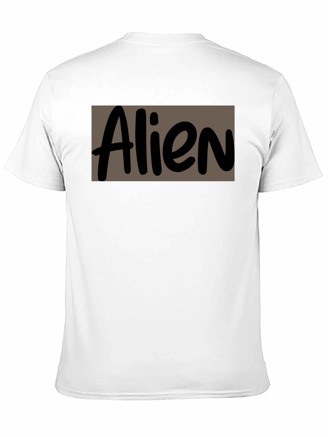 Alien Graphic Print Black Crew Neck T-Shirt
