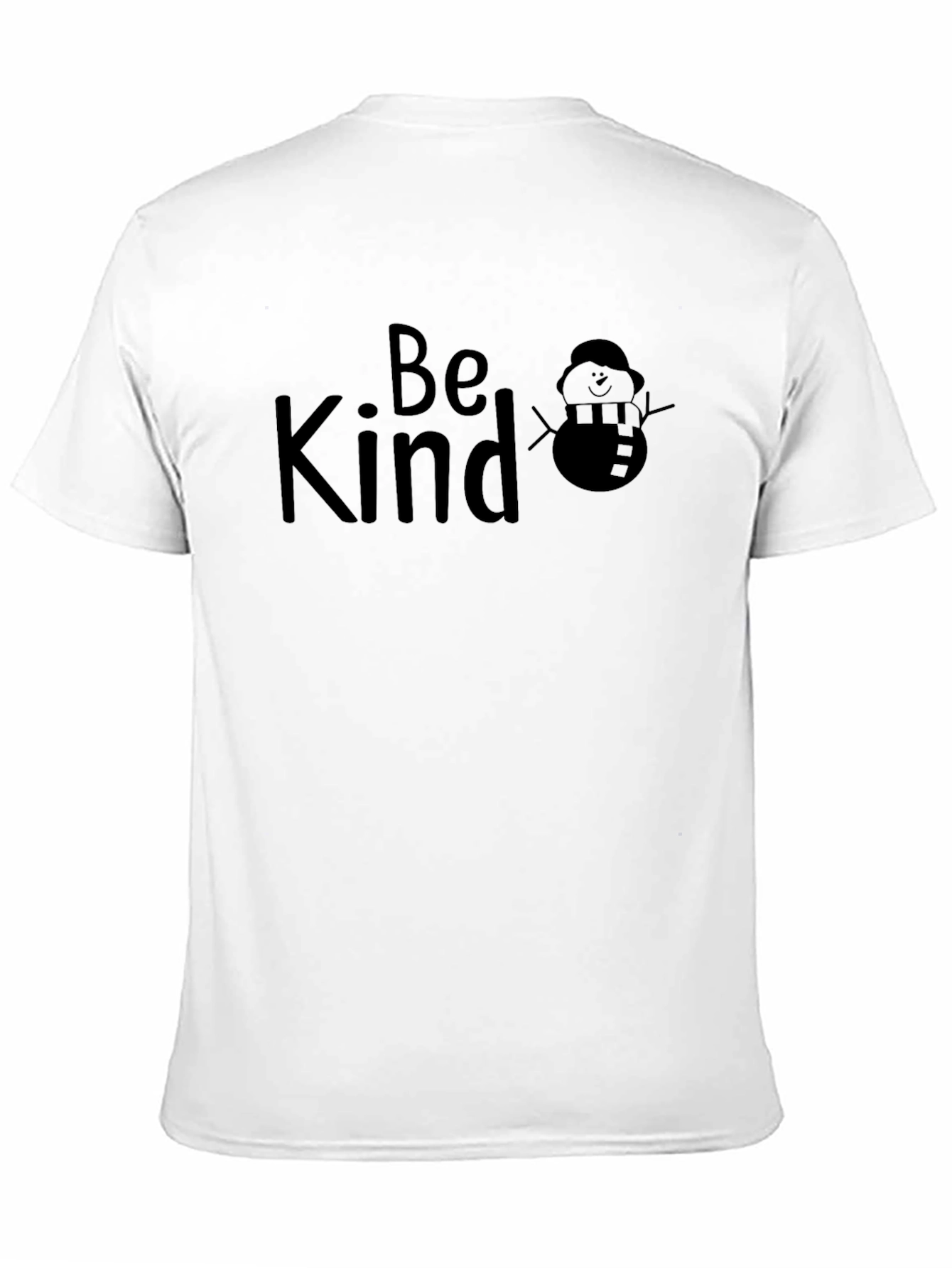 Be Kind Snowman Graphic Tee - Soft Cotton Blend