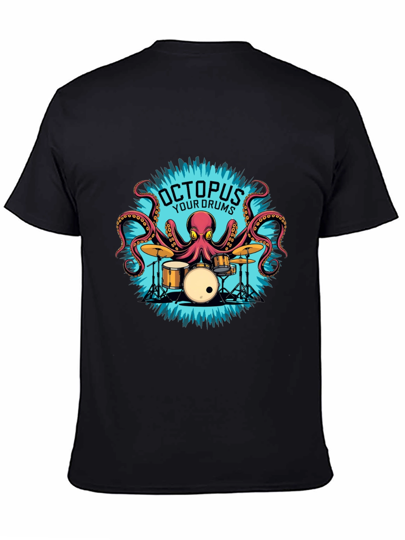 Octopus Your Drums Graphic T-Shirt - Playful Band Tee