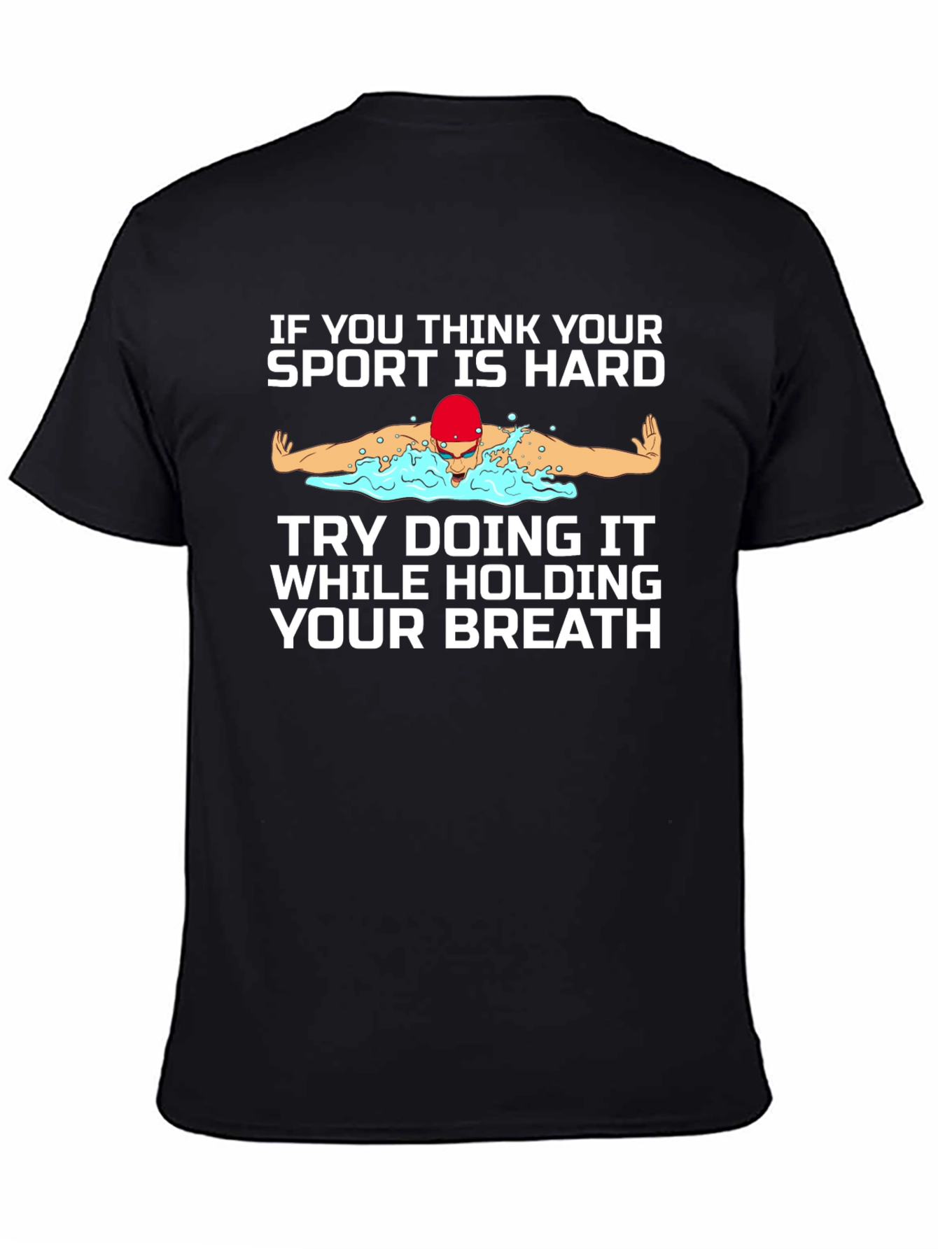 Funny Swimmer Graphic T-Shirt