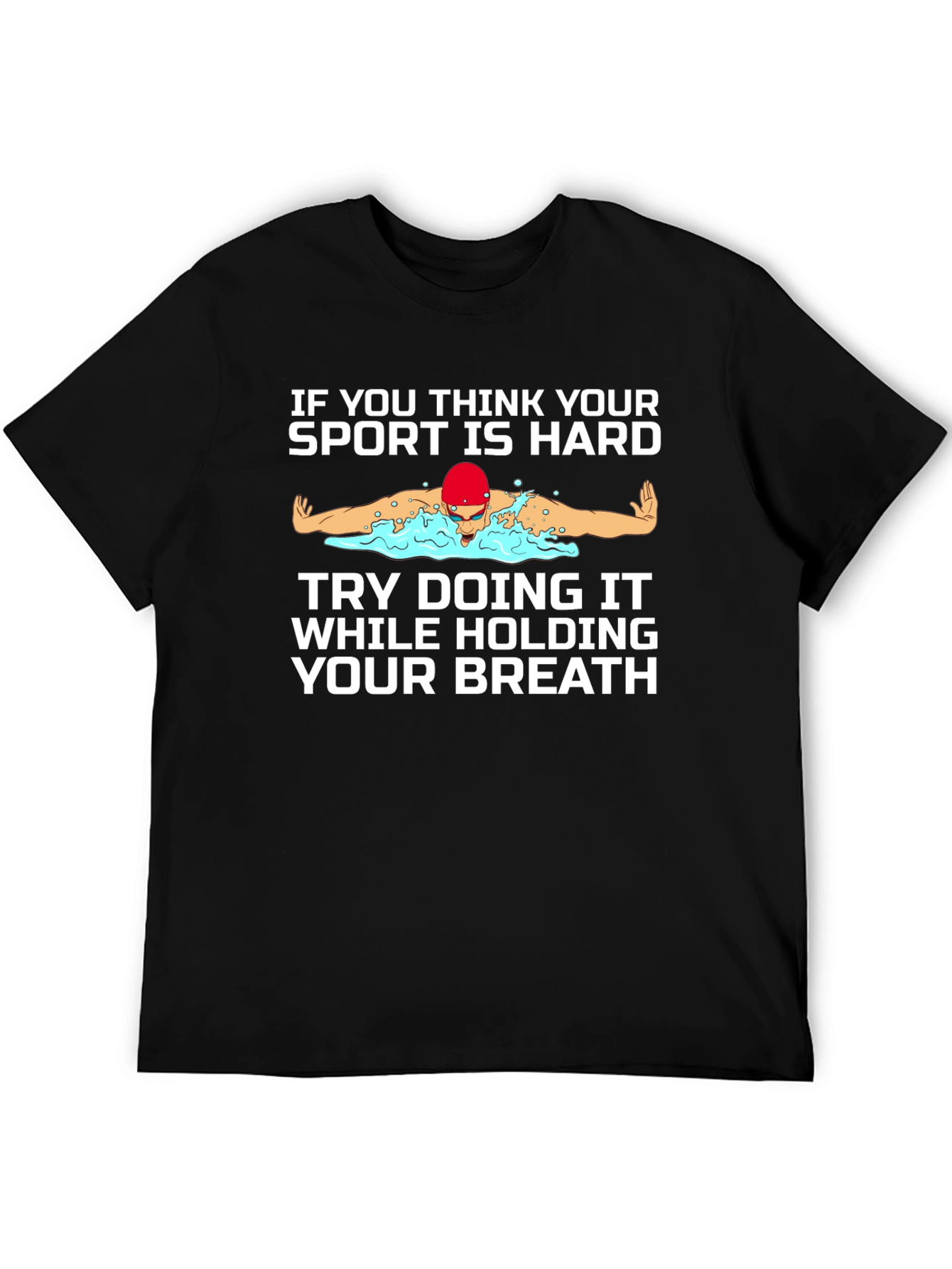Funny Swimmer Graphic T-Shirt