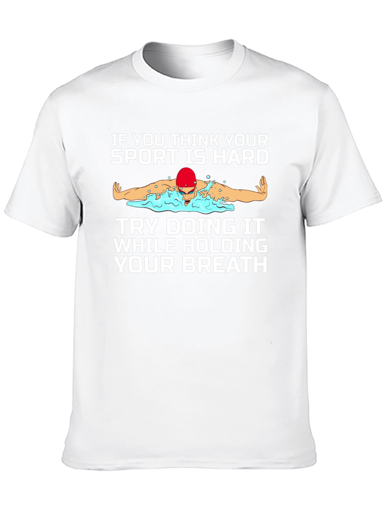 Funny Swimmer Graphic T-Shirt