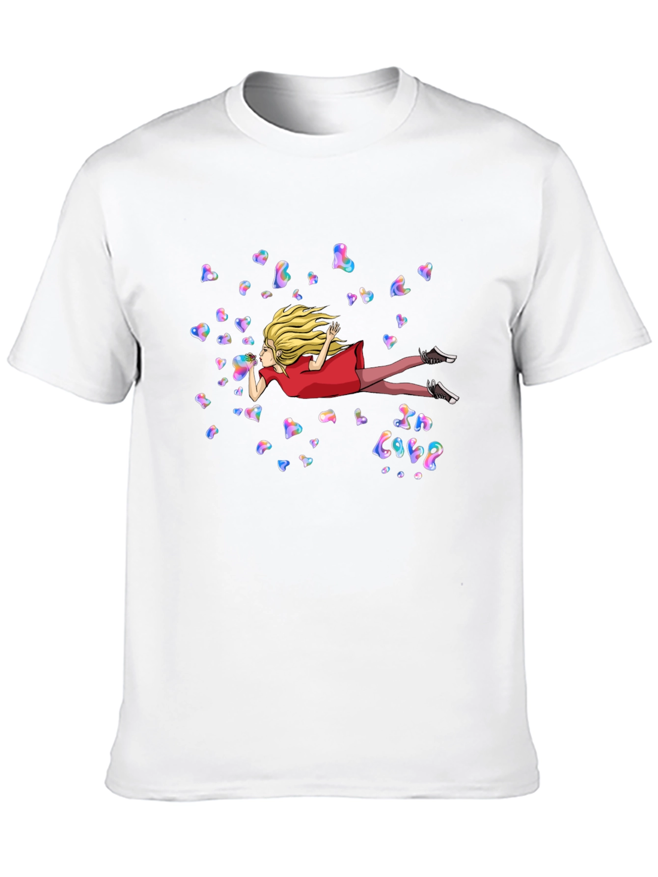 Whimsical In Love Heart Bubble T-Shirt