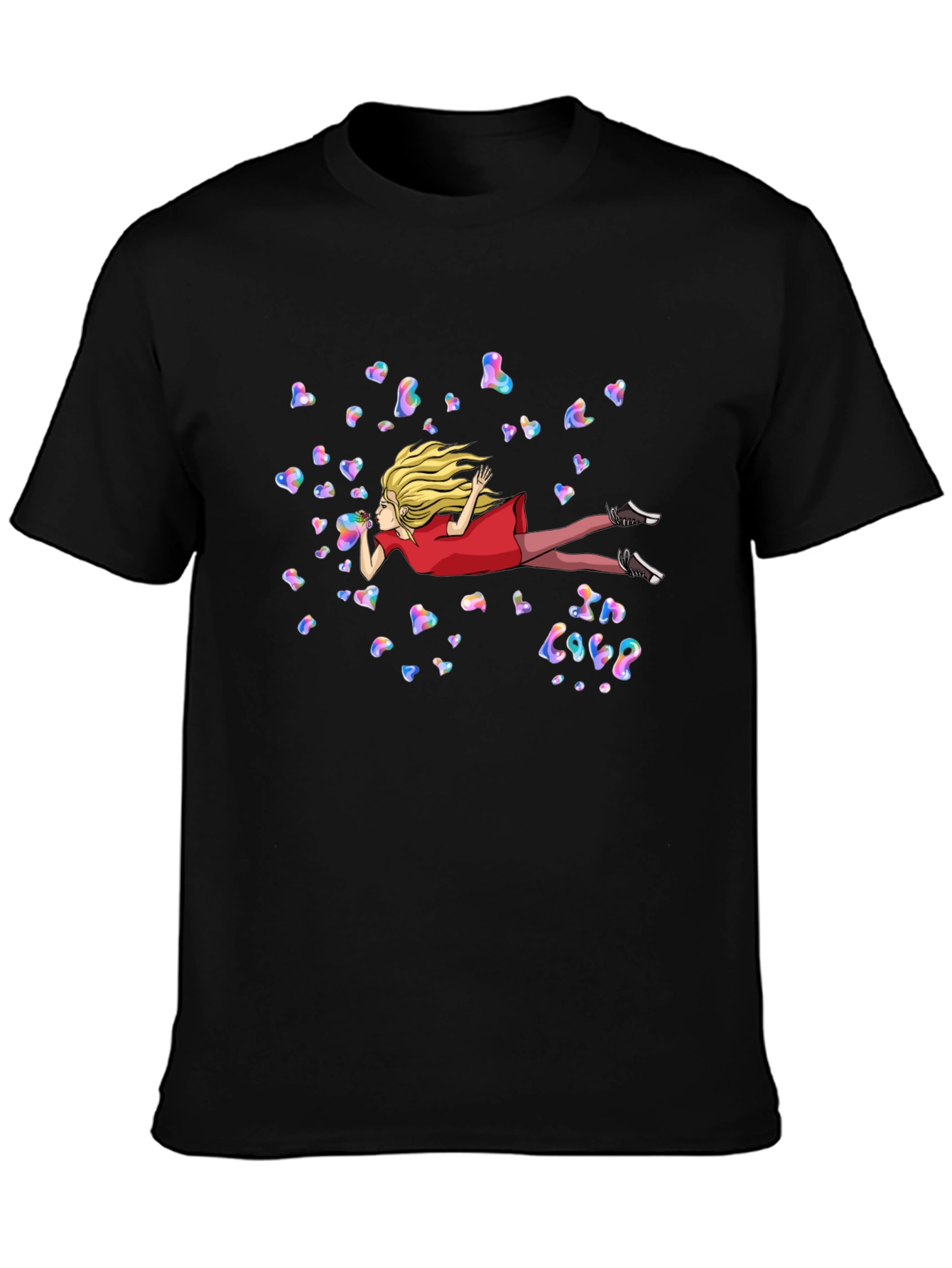 Whimsical In Love Heart Bubble T-Shirt