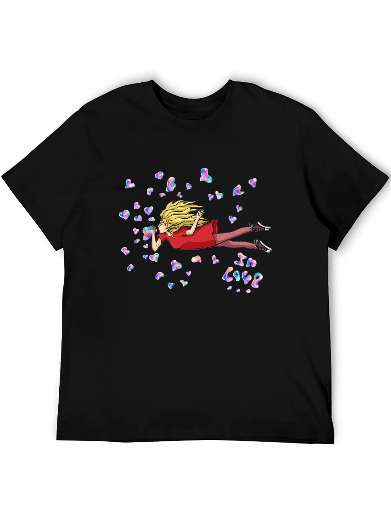 Whimsical In Love Heart Bubble T-Shirt
