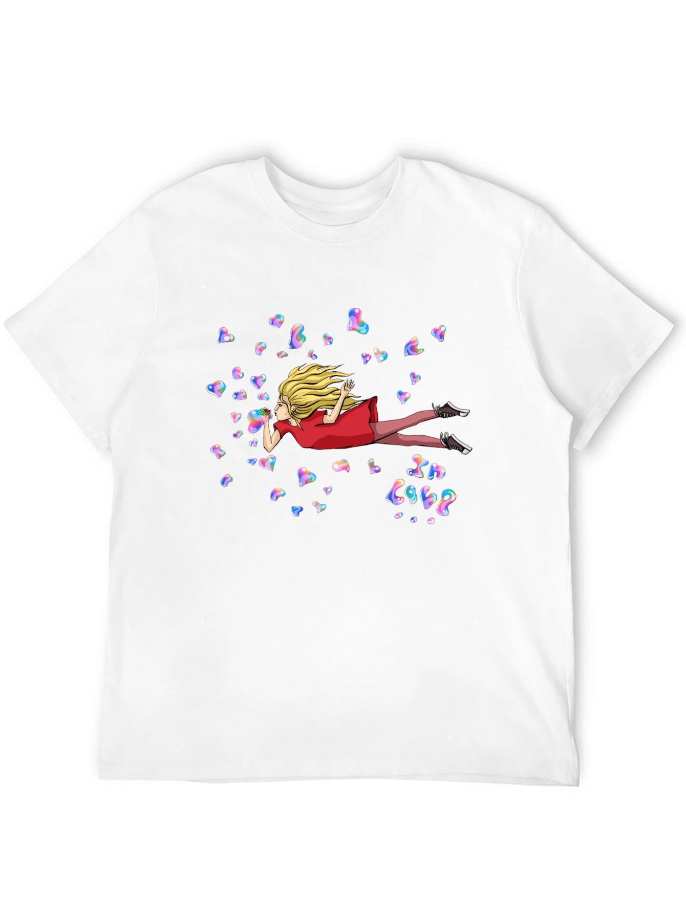 Whimsical In Love Heart Bubble T-Shirt