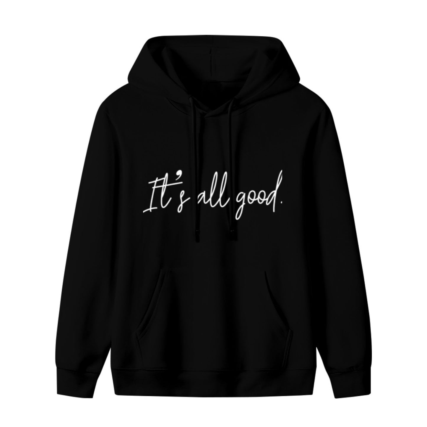 New Stylish Unisex Black Hoodie - Cartoon Raccoon Print - Comfortable Hoodie - American Direct Shipping