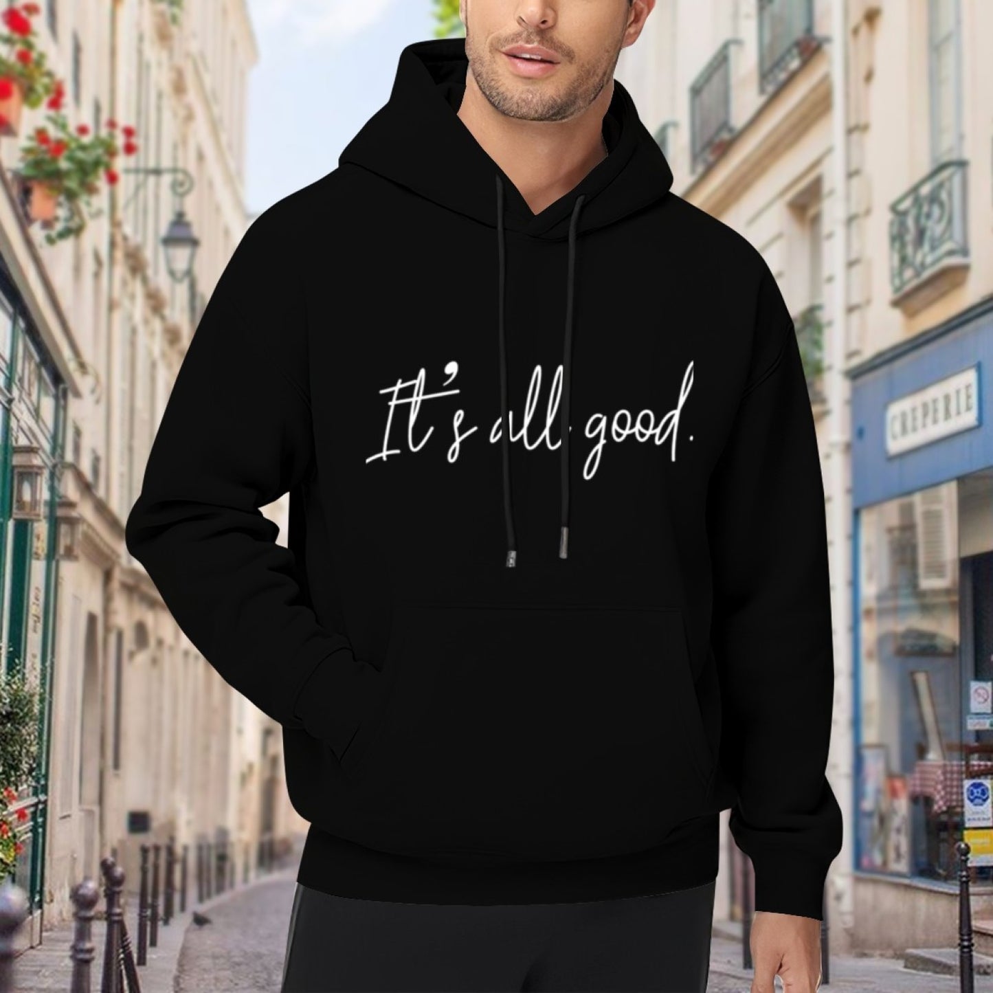 New Stylish Unisex Black Hoodie - Cartoon Raccoon Print - Comfortable Hoodie - American Direct Shipping