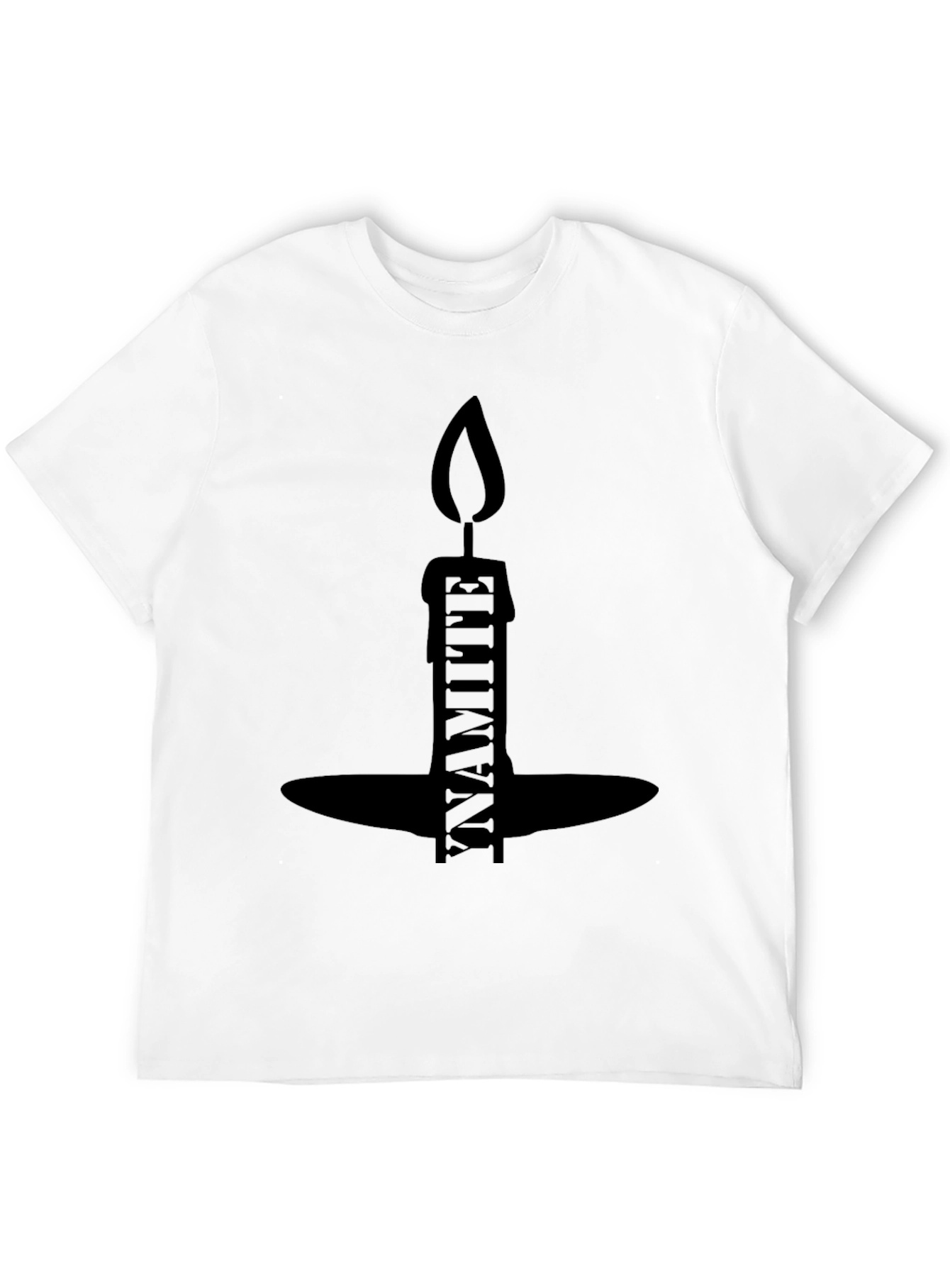 Dynamite Candle Graphic Black T-Shirt