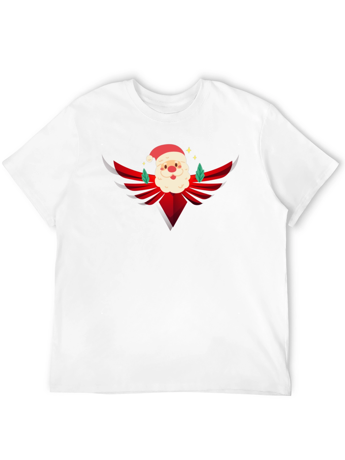 Festive Santa Graphic Tee - Holiday Style