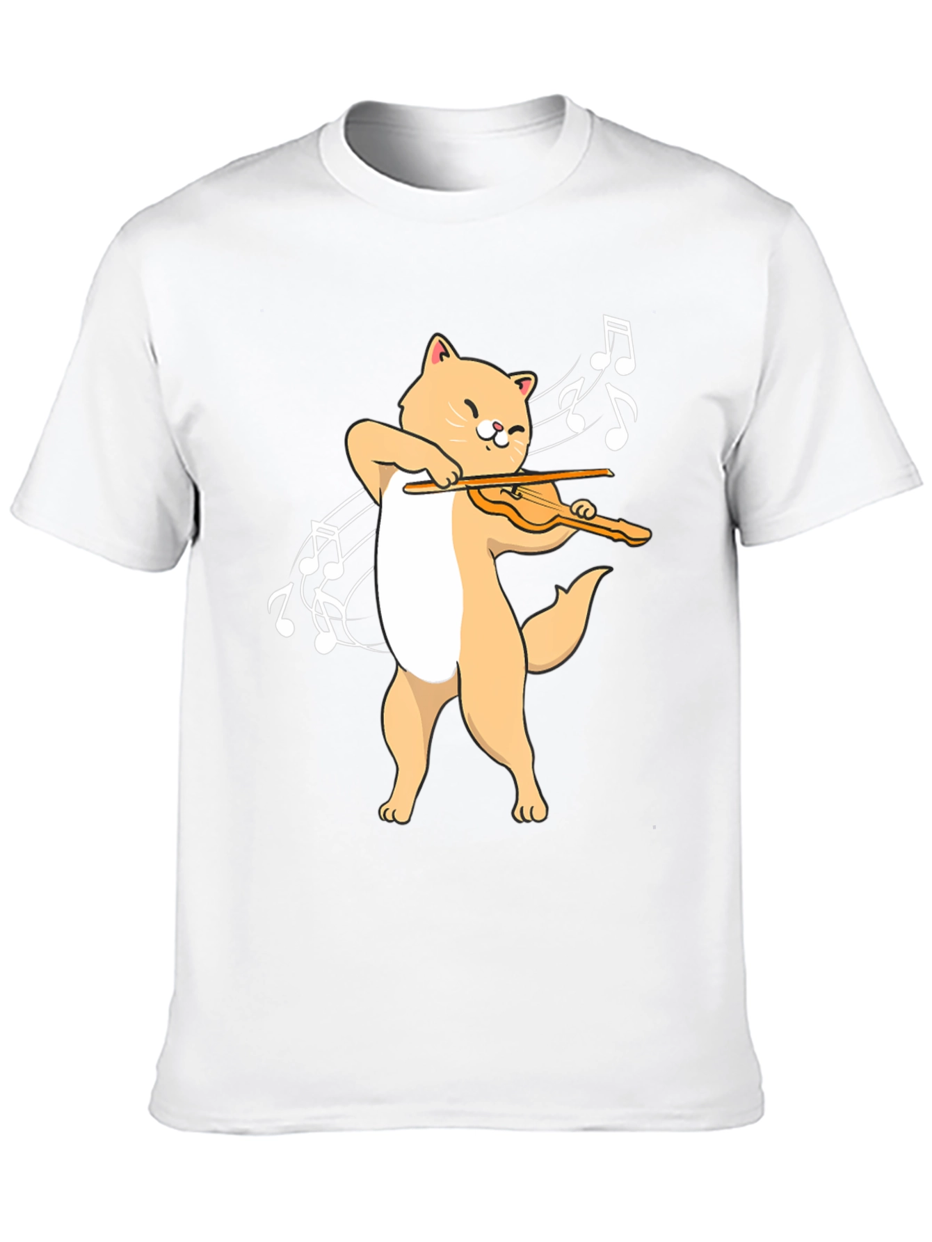 Cat Playing Violin T-Shirt - Music Lover Tee