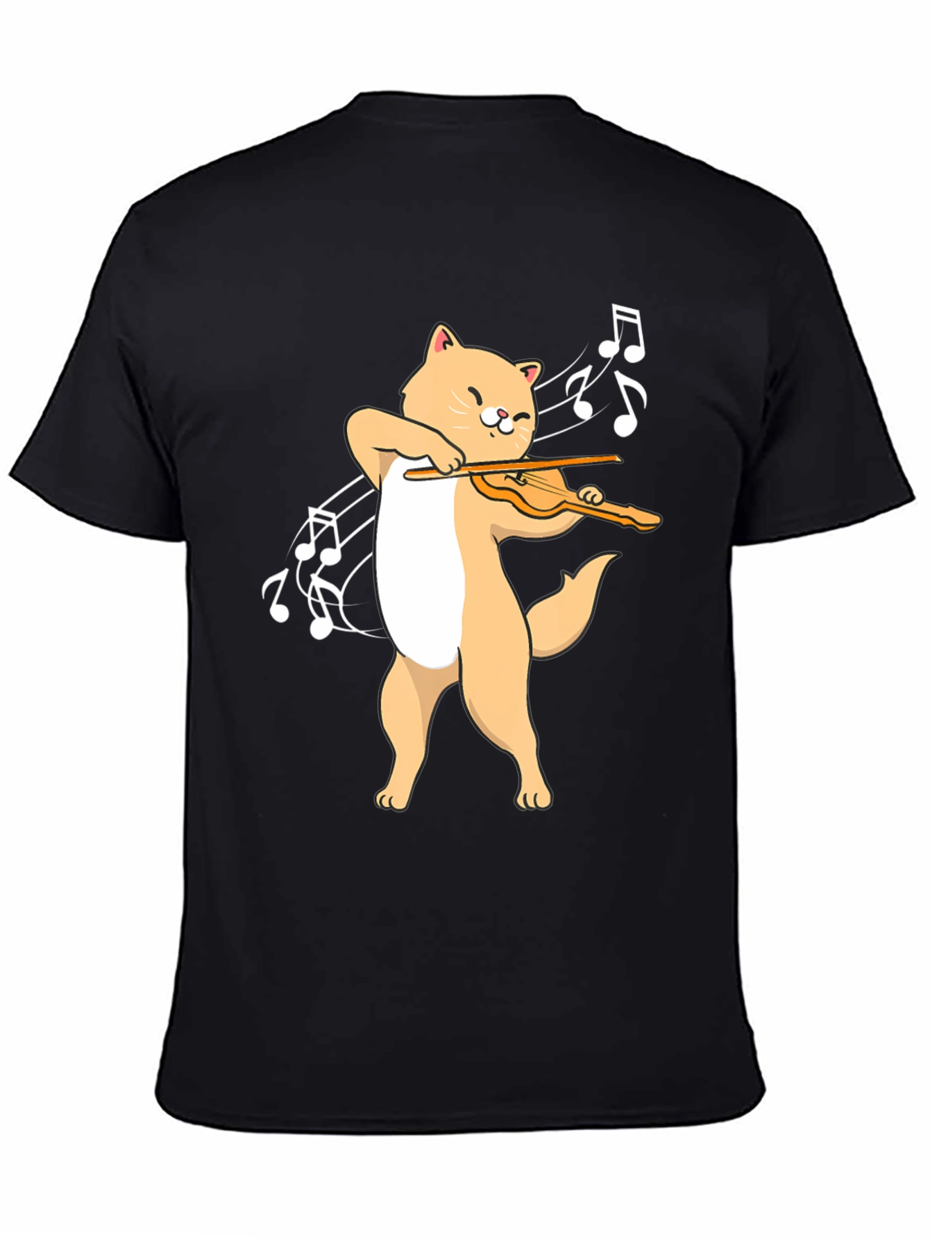 Cat Playing Violin T-Shirt - Music Lover Tee