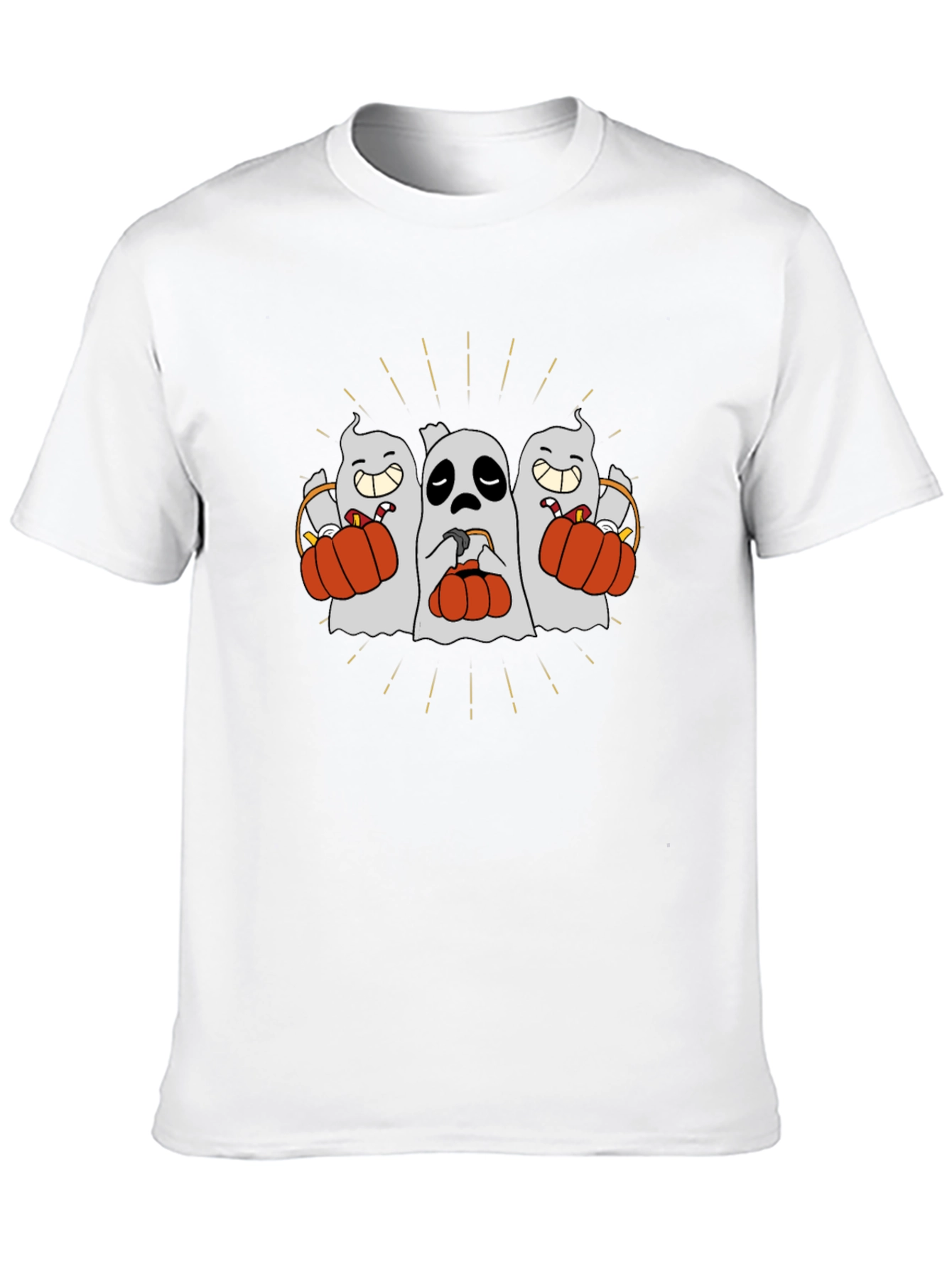 Spooky Ghost Trio Halloween T-Shirt
