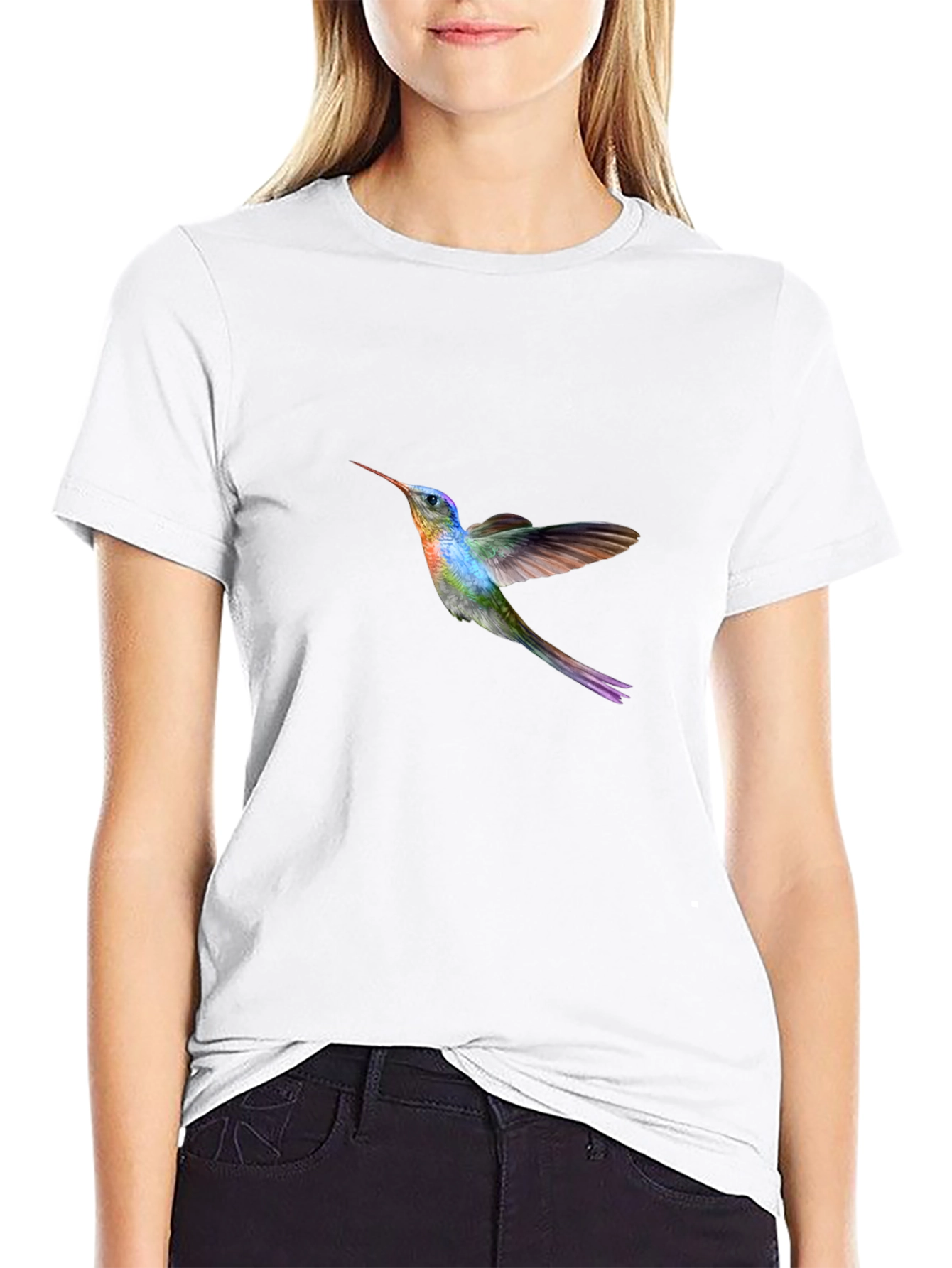 Hummingbird Graphic Black T-Shirt