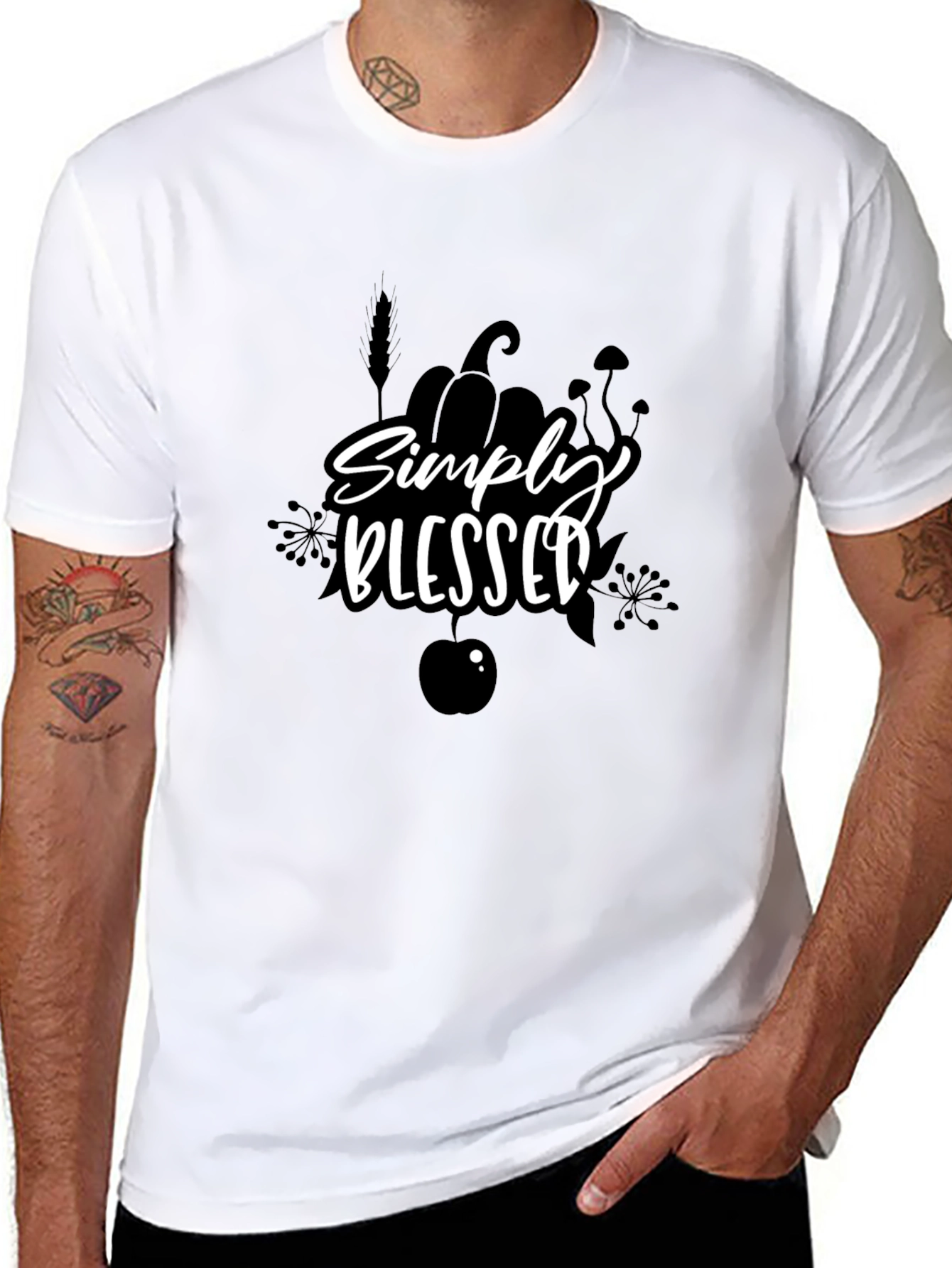 Simply Blessed Black T-Shirt