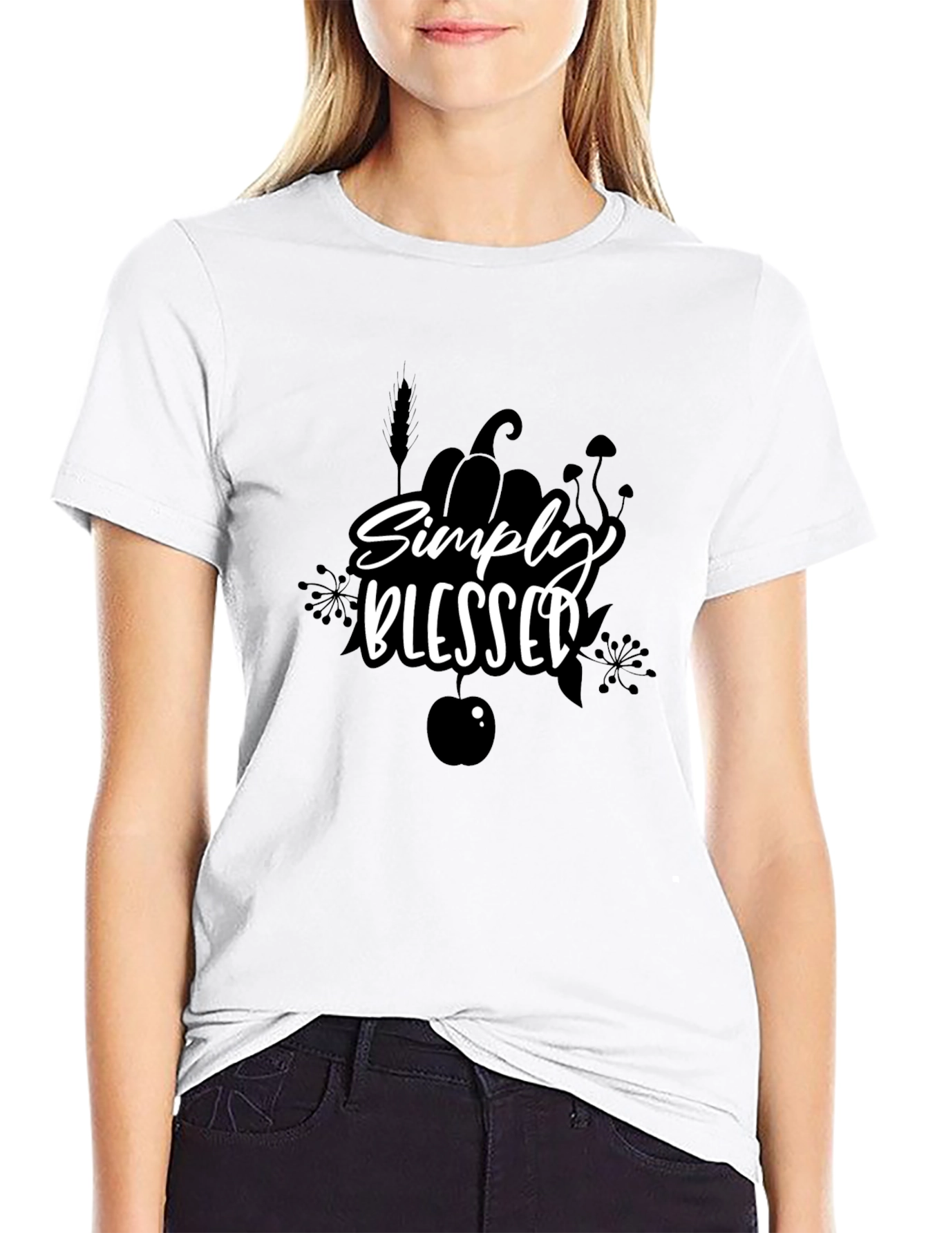 Simply Blessed Black T-Shirt