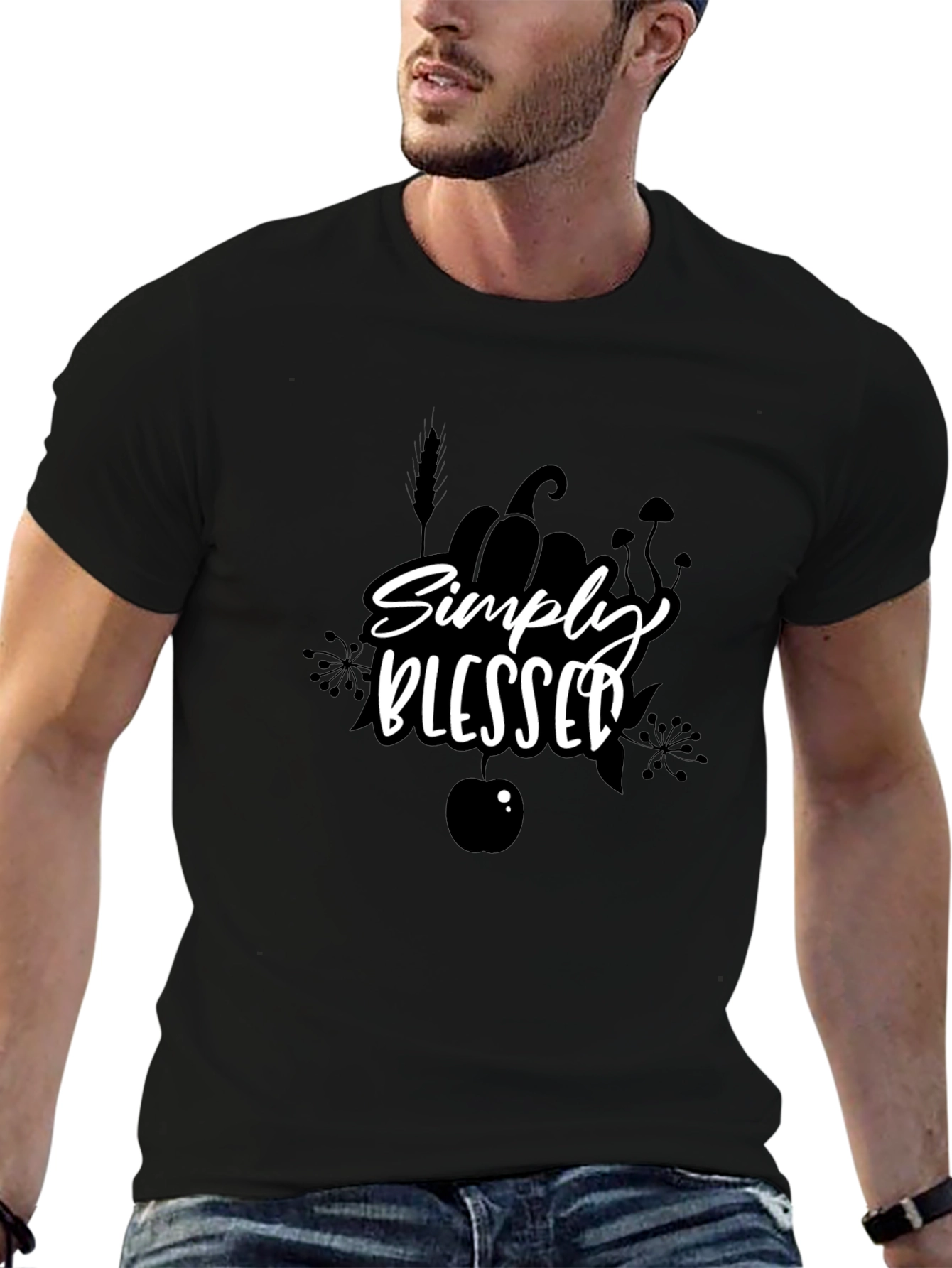 Simply Blessed Black T-Shirt