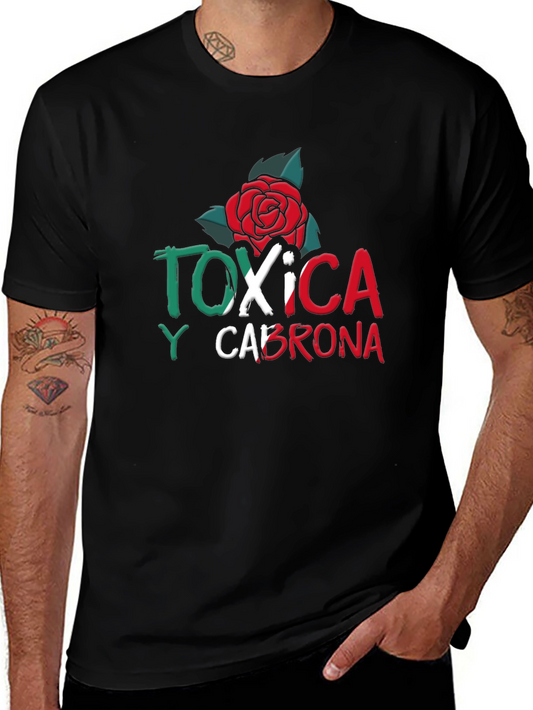 Toxic Rose Graphic Tee - Mens Black T-Shirt