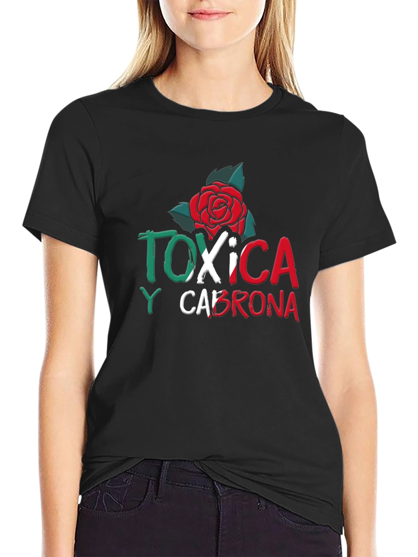 Toxic Rose Graphic Tee - Mens Black T-Shirt